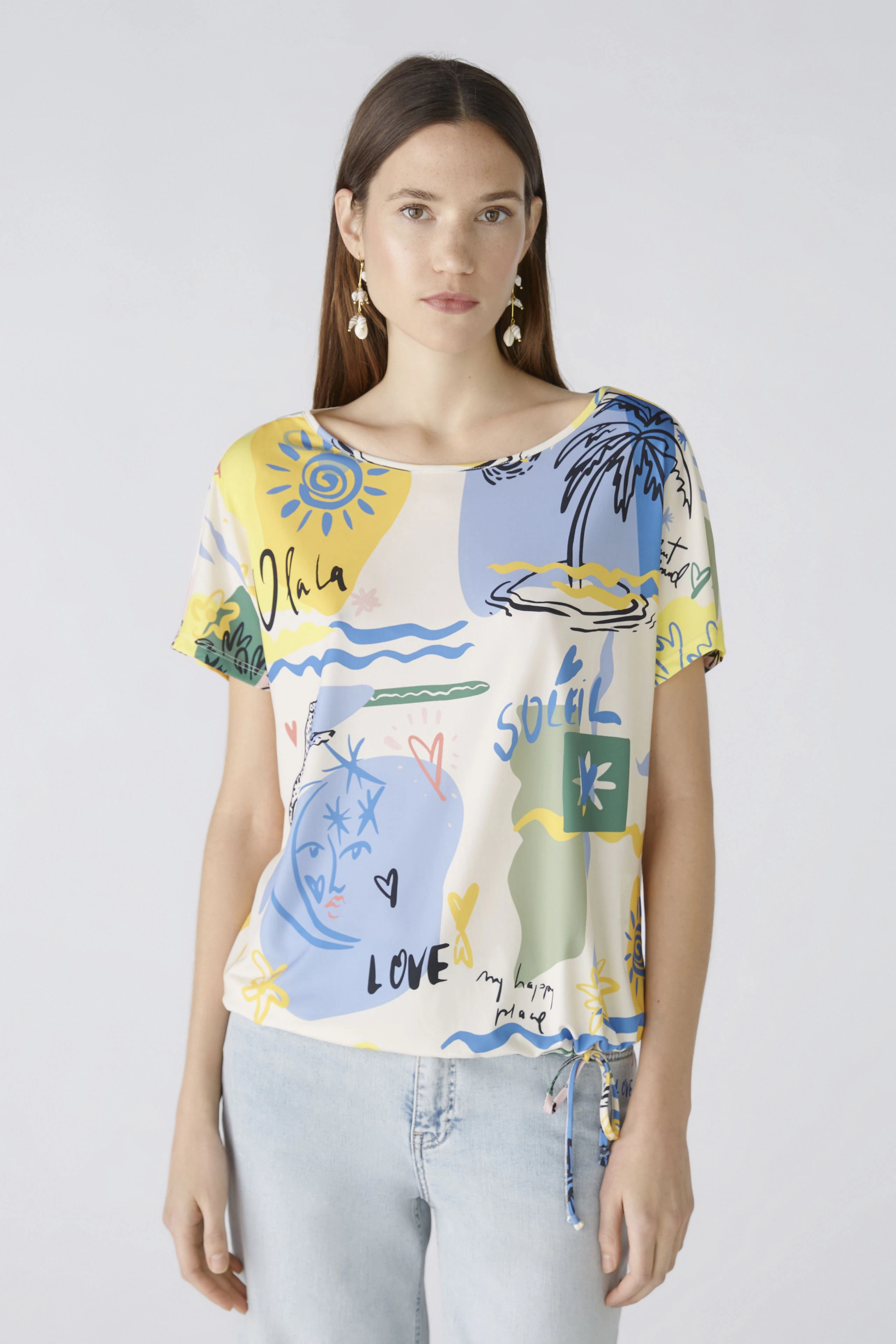 Image 3 of Blouse - yellow blue in yellow blue | Oui