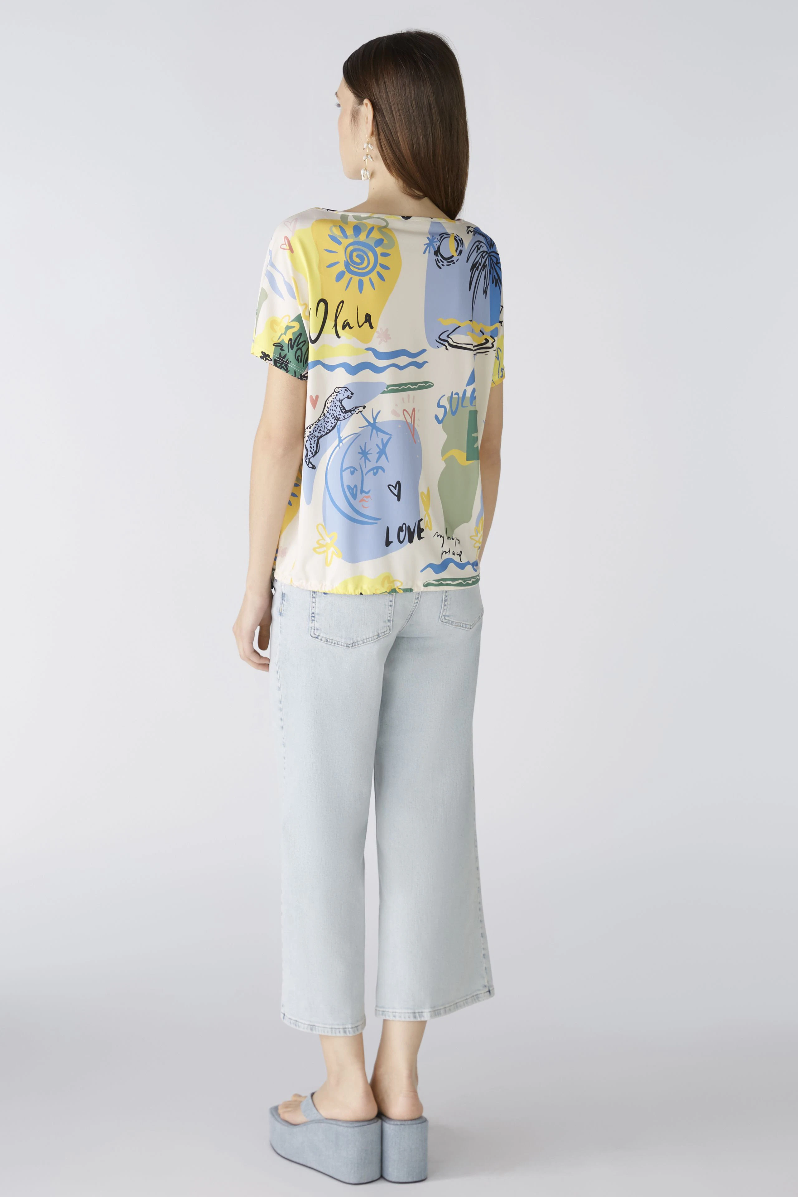 Image 4 of Blouse - yellow blue in yellow blue | Oui