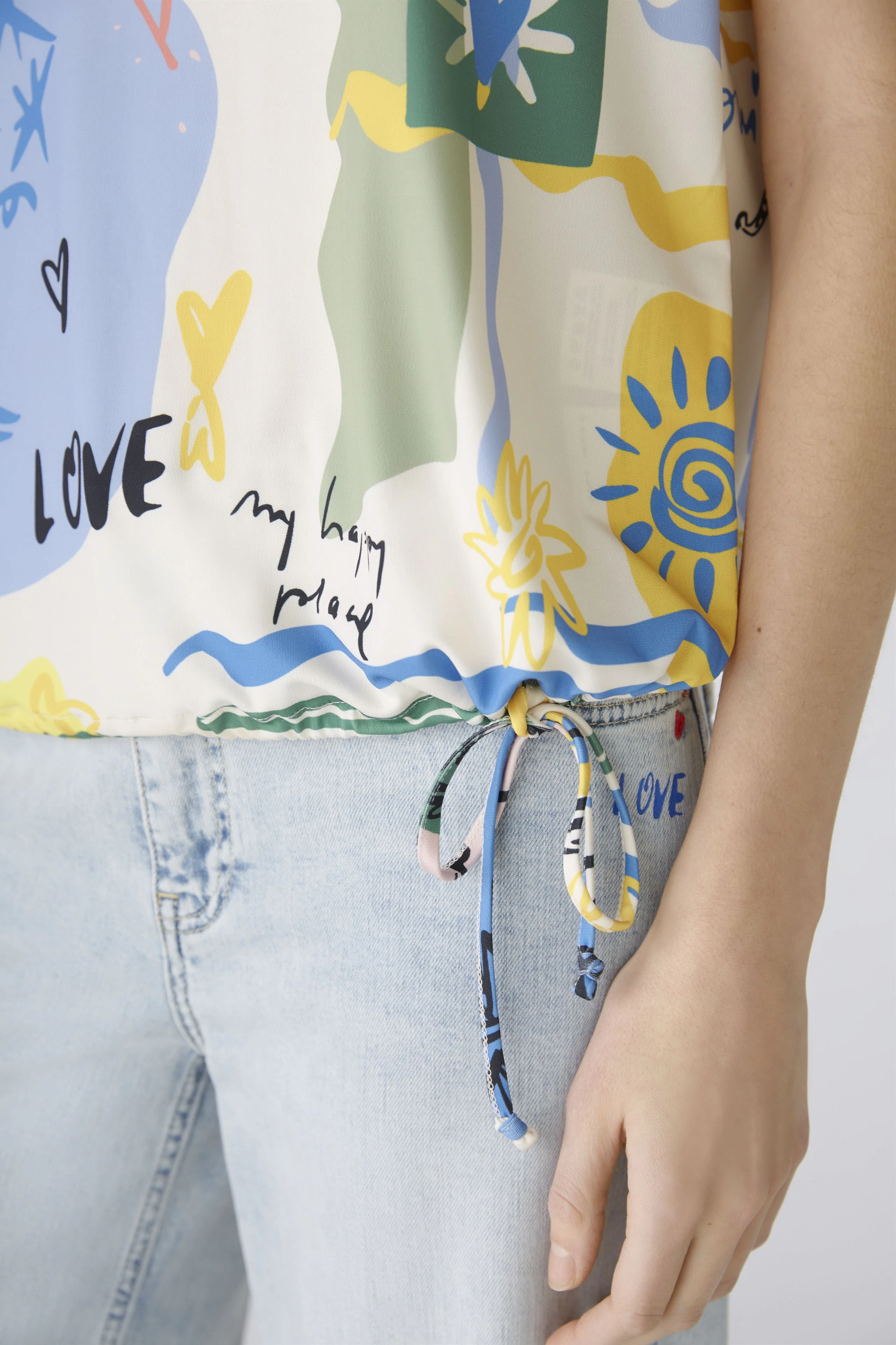 Image 6 of Blouse - yellow blue in yellow blue | Oui