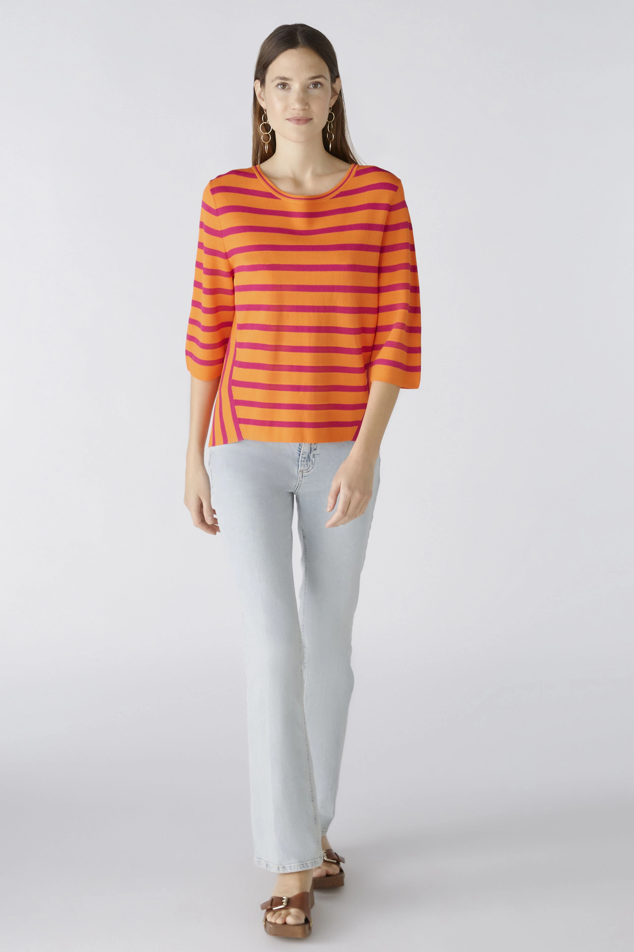 Image 2 of pullover - orange red in orange red | Oui