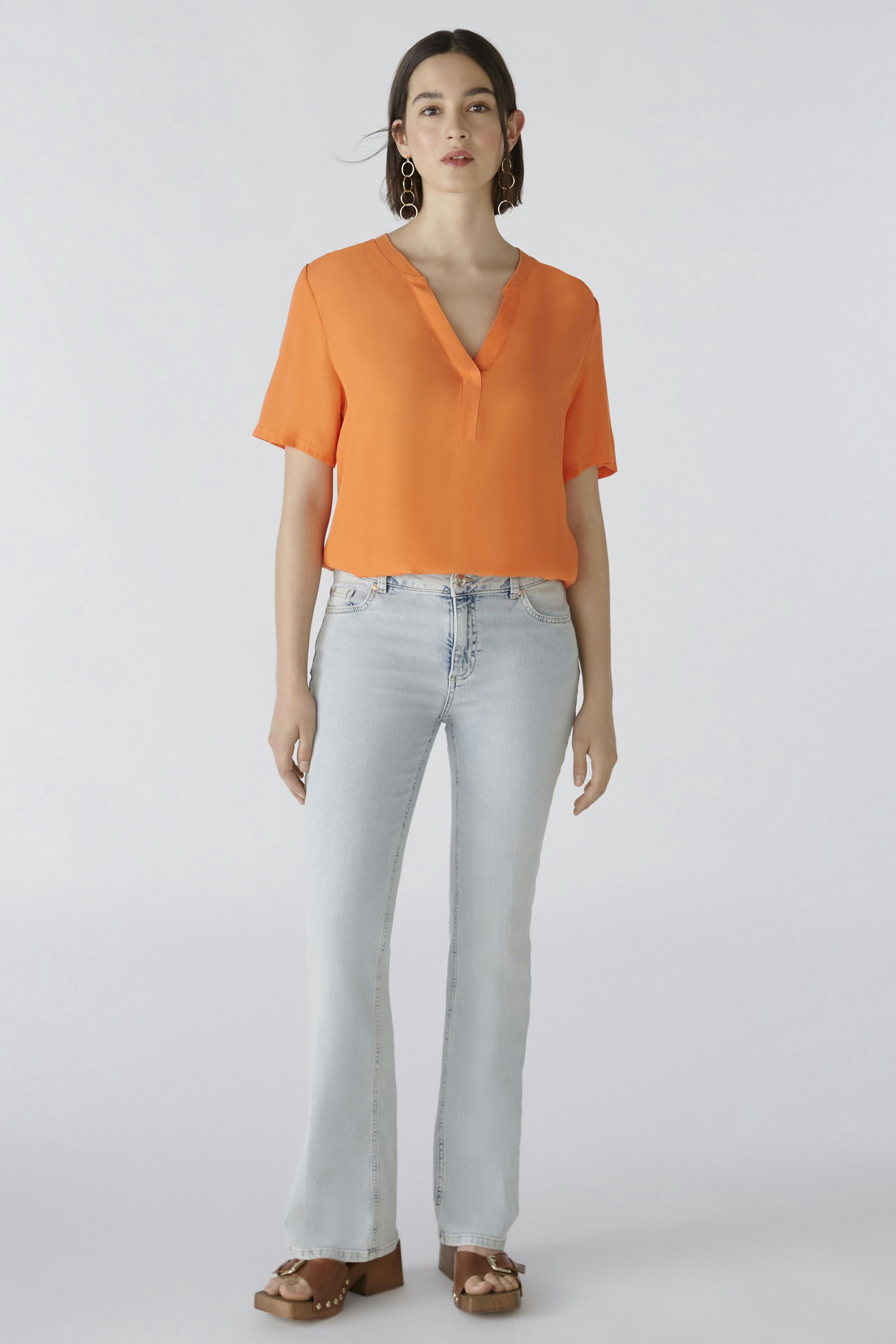 Bild 1 von Blouse shirt - vermillion orange in vermillion orange | Oui