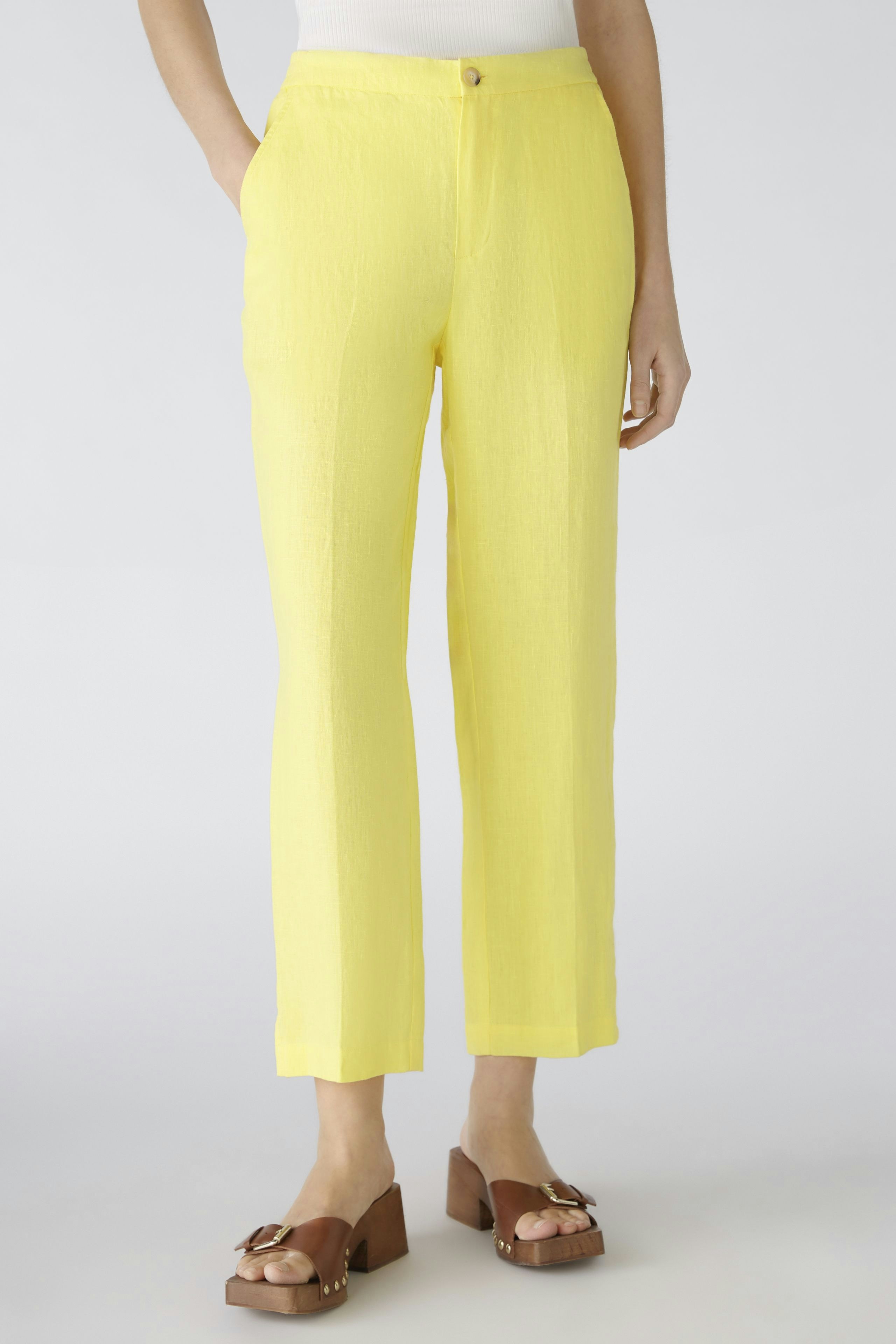 Bild 2 von Linen trousers - yellow in yellow | Oui