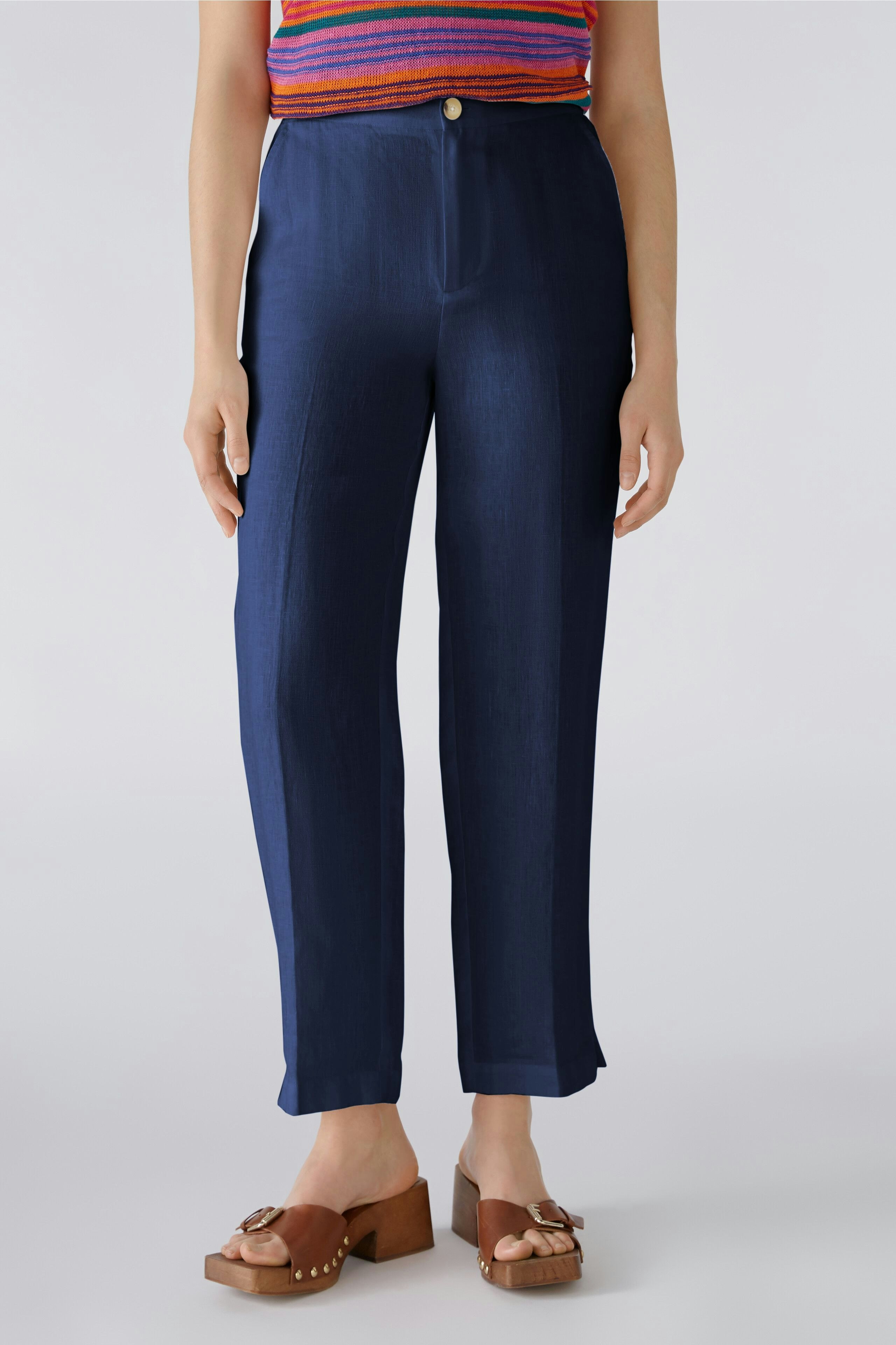 Bild 2 von Linen trousers - darkblue in darkblue | Oui