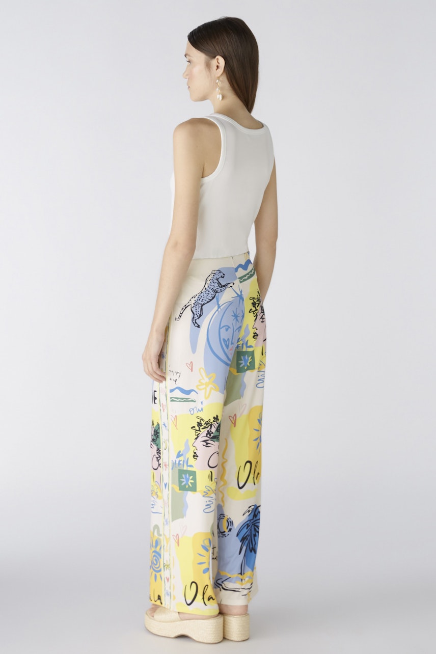 Bild 3 von Marlene trousers - yellow blue in yellow blue | Oui