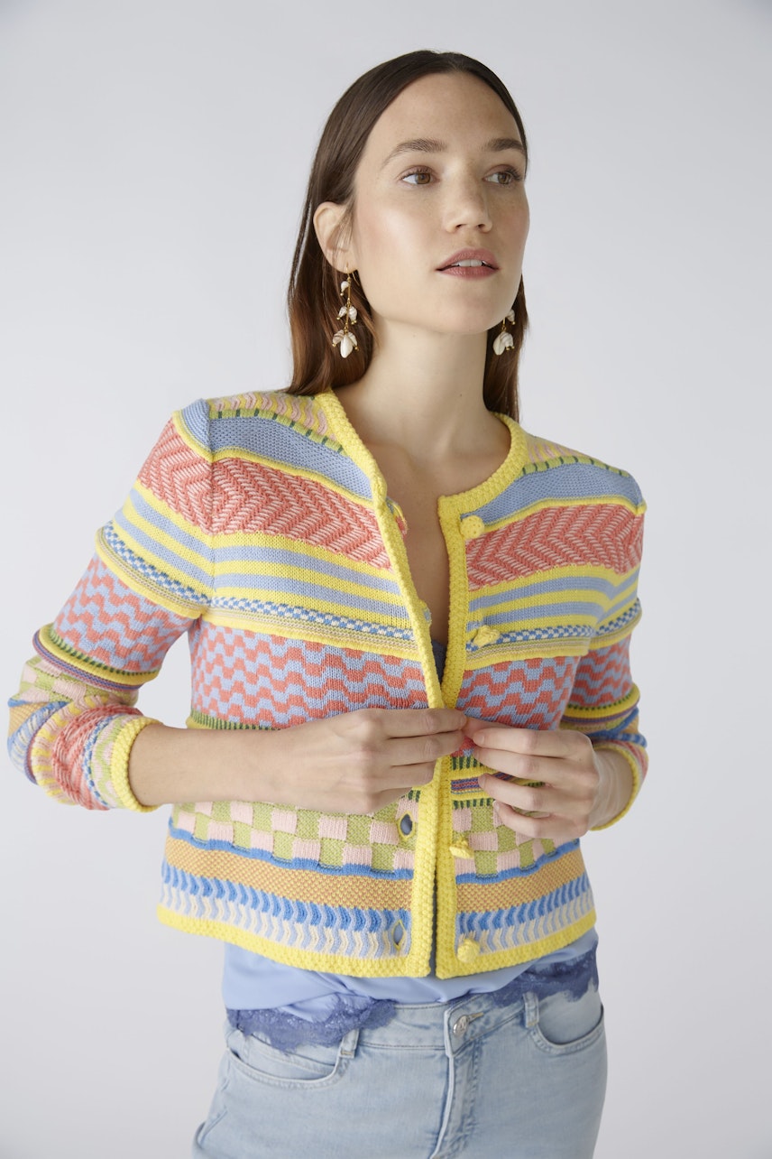 Bild 6 von Cardigan - light blue yellow in light blue yellow | Oui