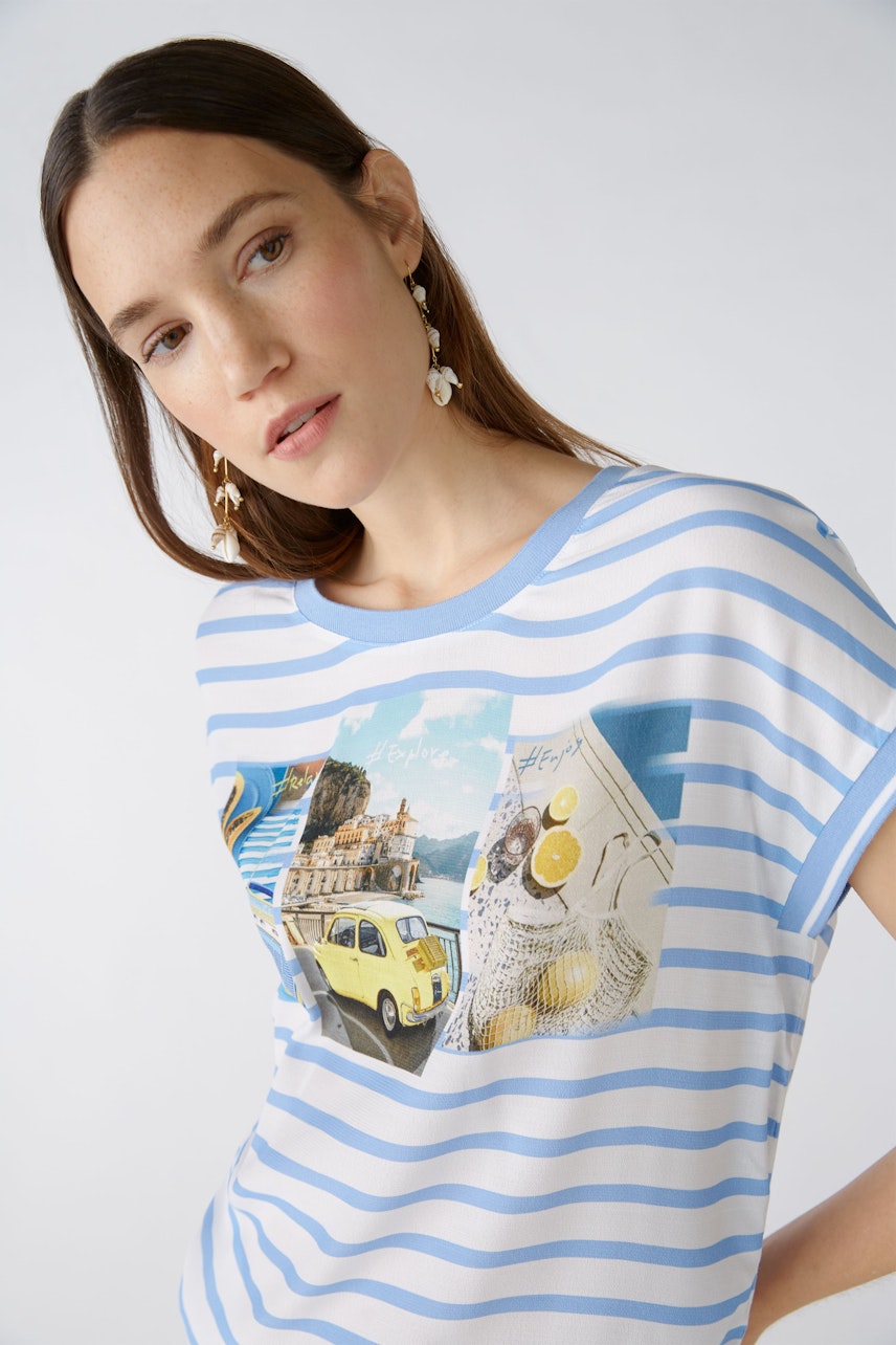 Bild 6 von Blouse shirt - offwhite blue in offwhite blue | Oui