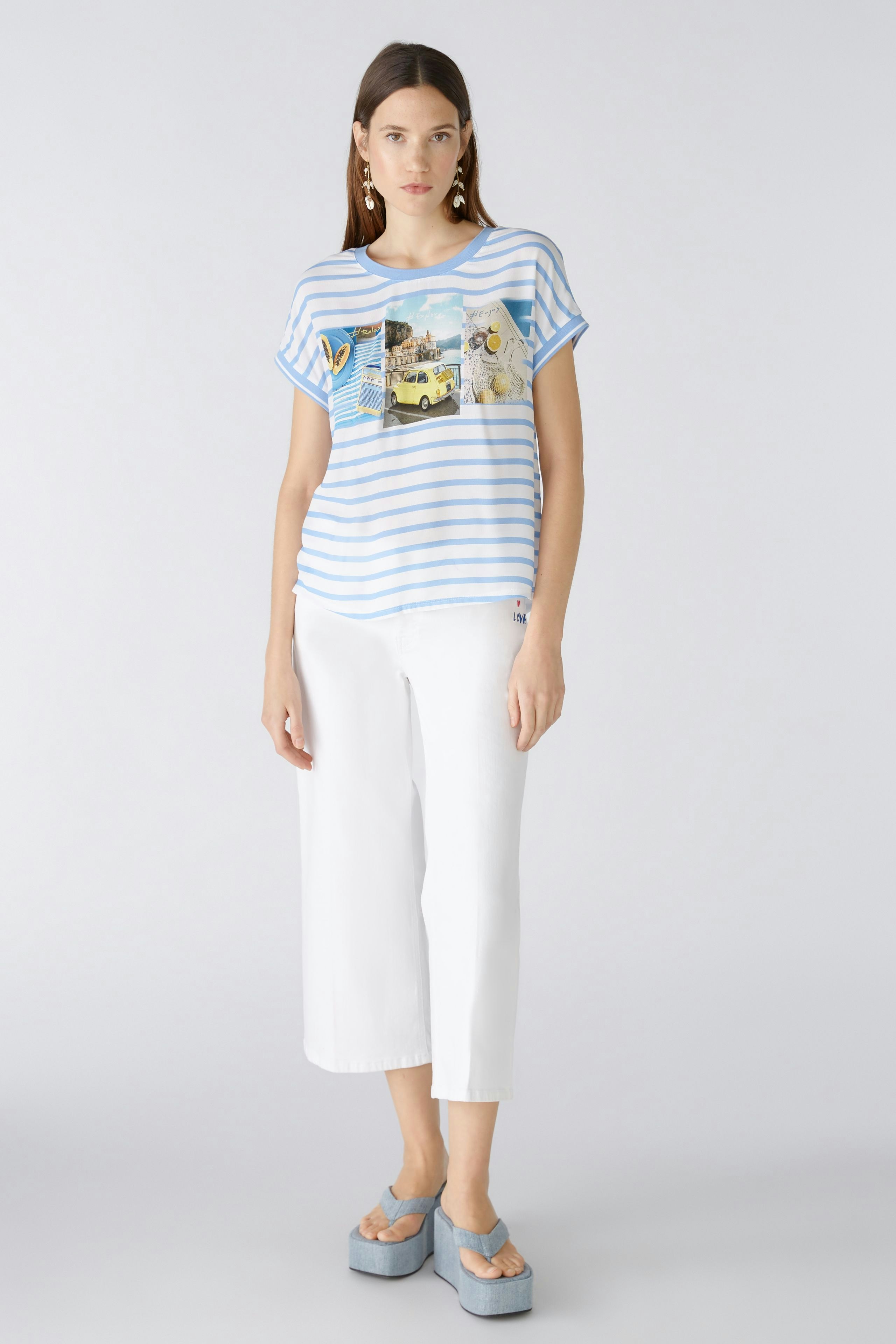 Bild 1 von Blouse shirt - offwhite blue in offwhite blue | Oui