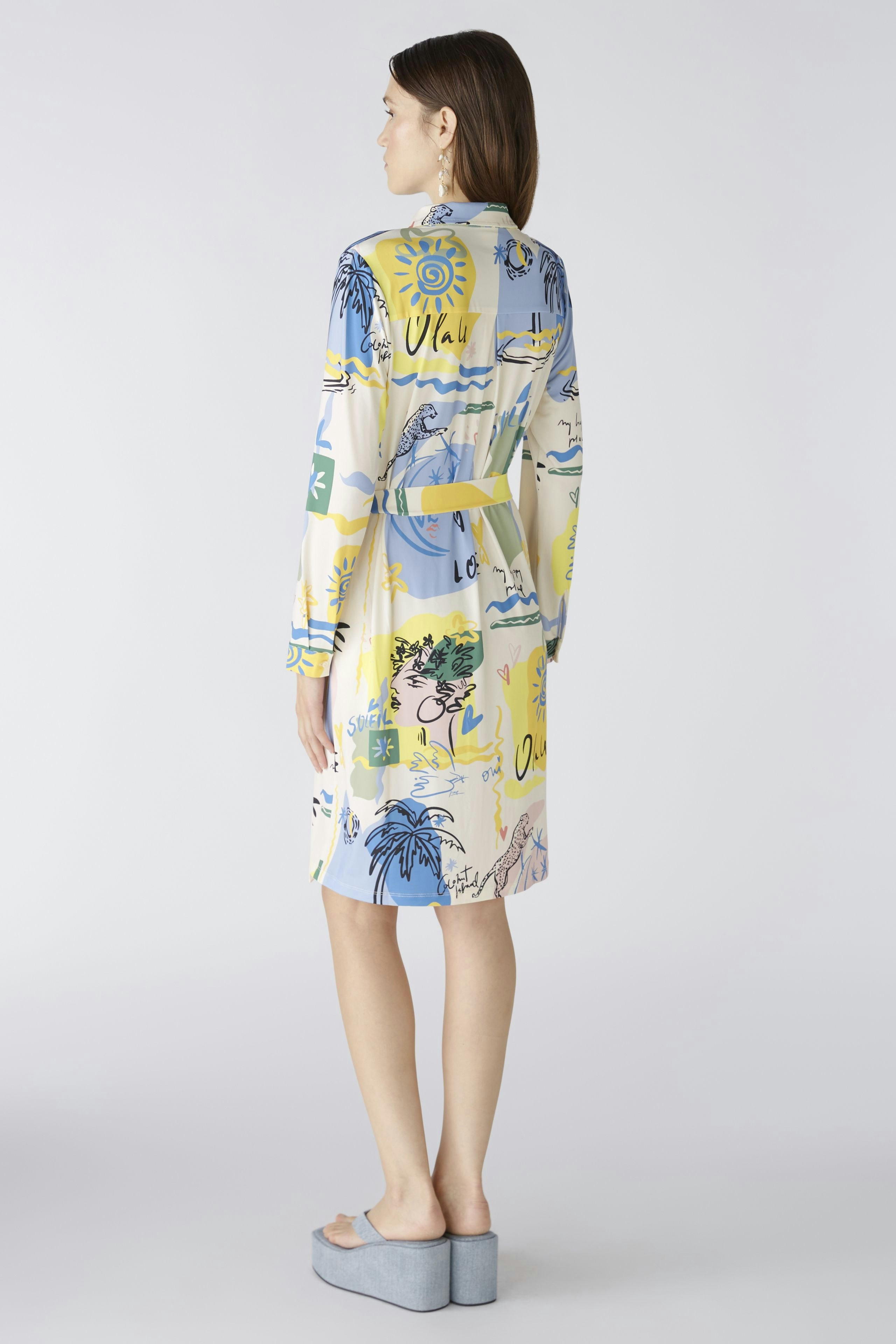 Bild 3 von Shirt blouse dress - yellow blue in yellow blue | Oui