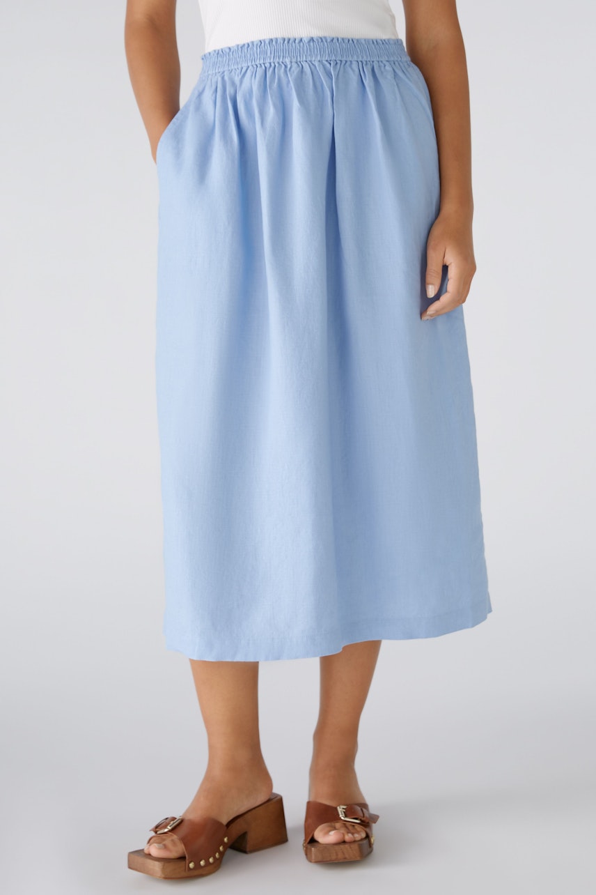 Bild 2 von Midi skirt - light blue in light blue | Oui