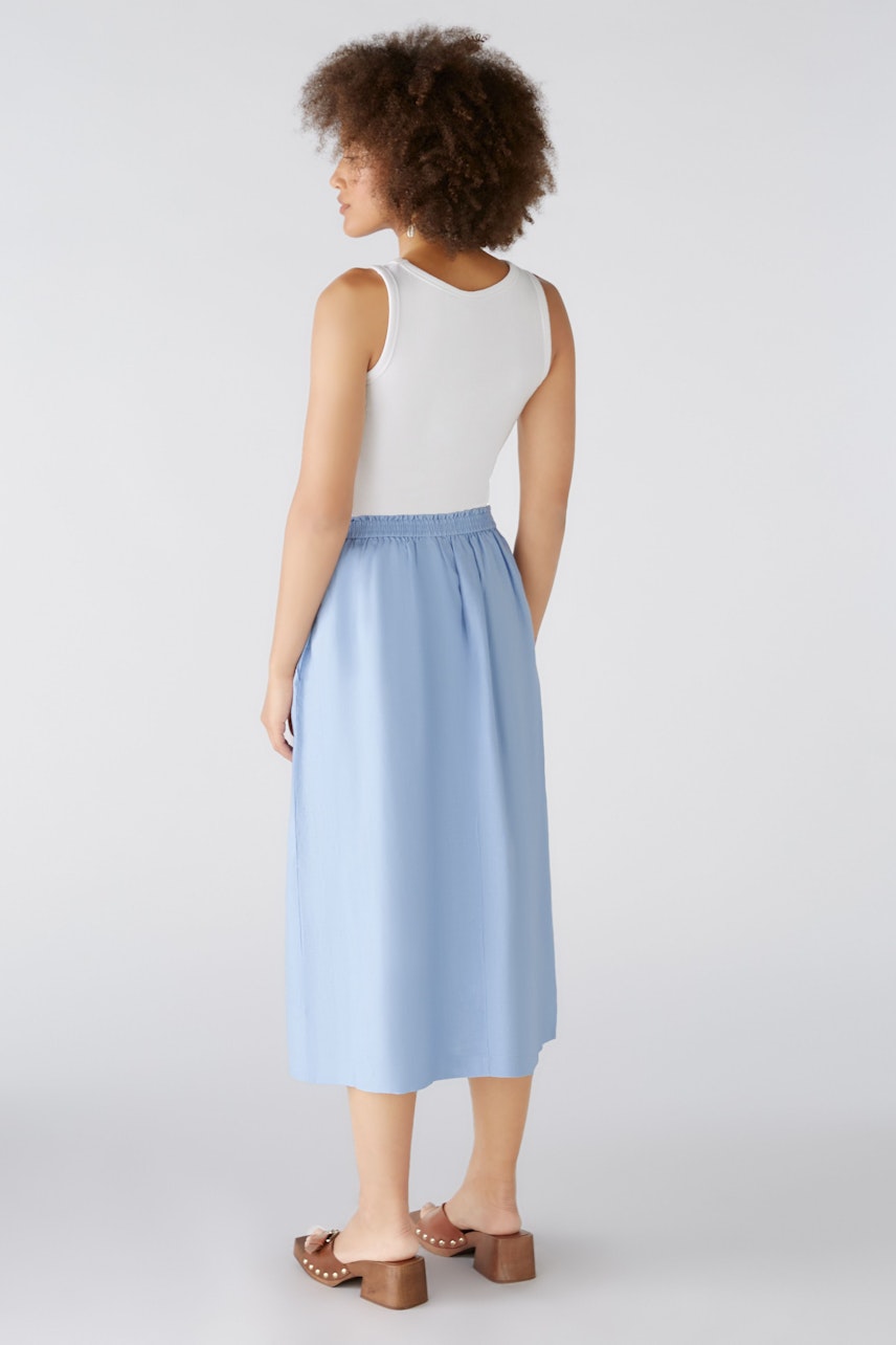 Bild 3 von Midi skirt - light blue in light blue | Oui