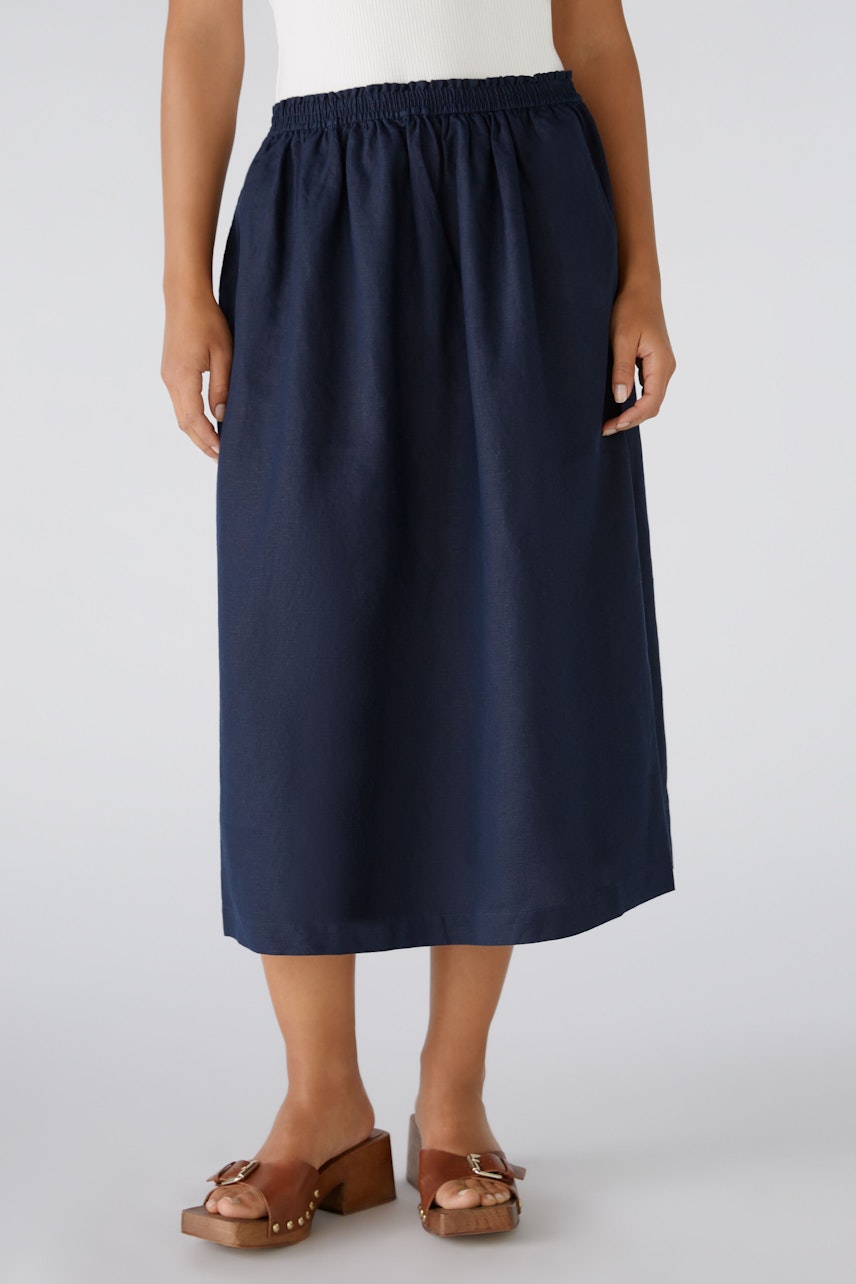 Bild 2 von Midi skirt - darkblue in darkblue | Oui