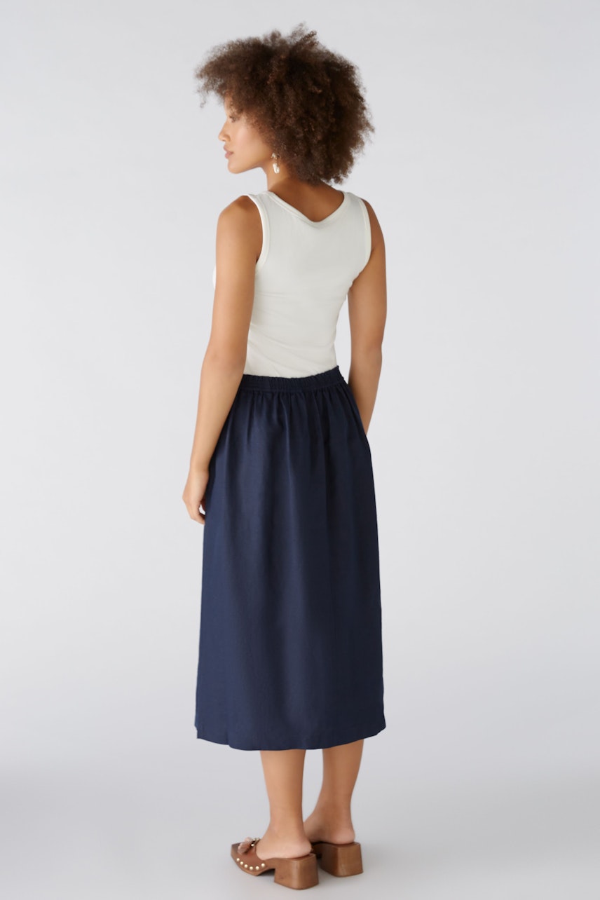 Bild 3 von Midi skirt - darkblue in darkblue | Oui