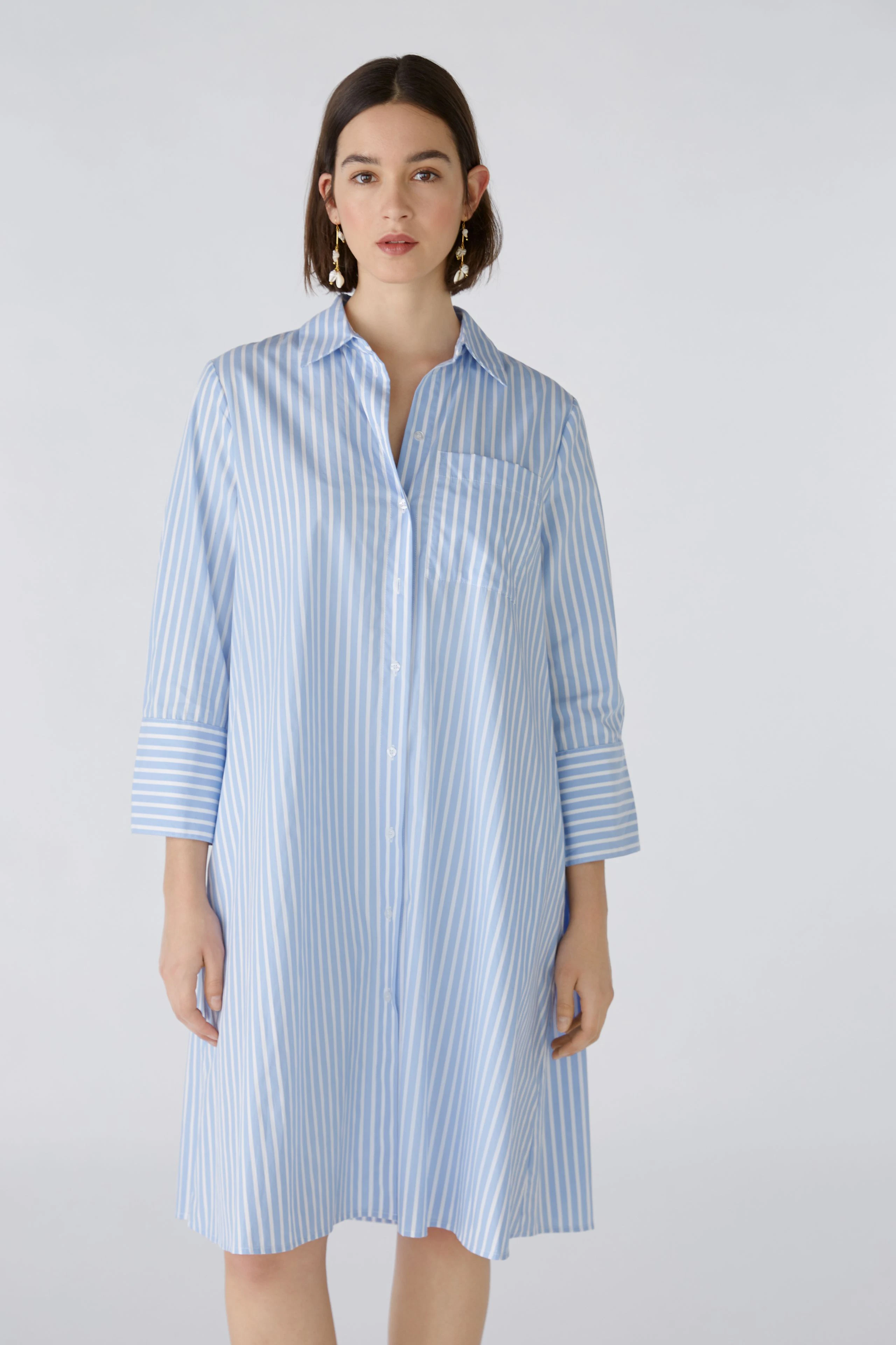 Image 2 of Shirt blouse dress - lightblue white in lightblue white | Oui