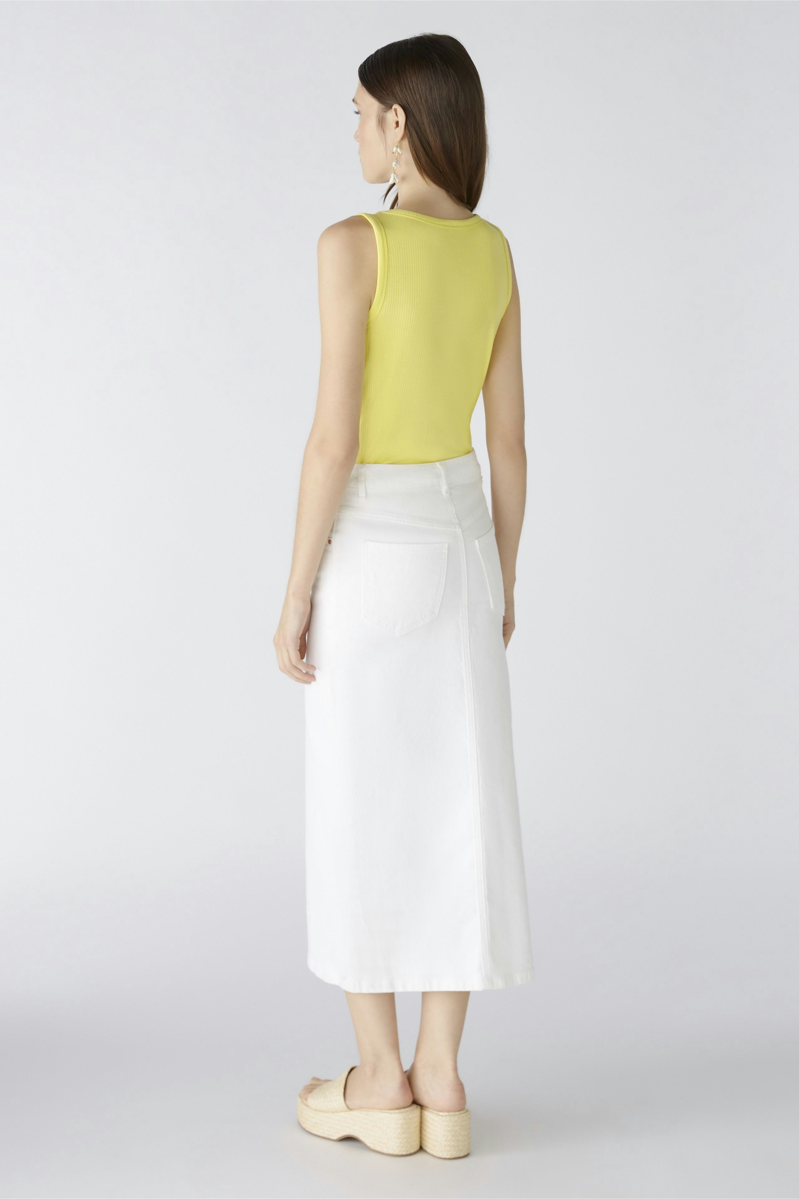 Bild 3 von Denim skirt the maxi - optic white in optic white | Oui