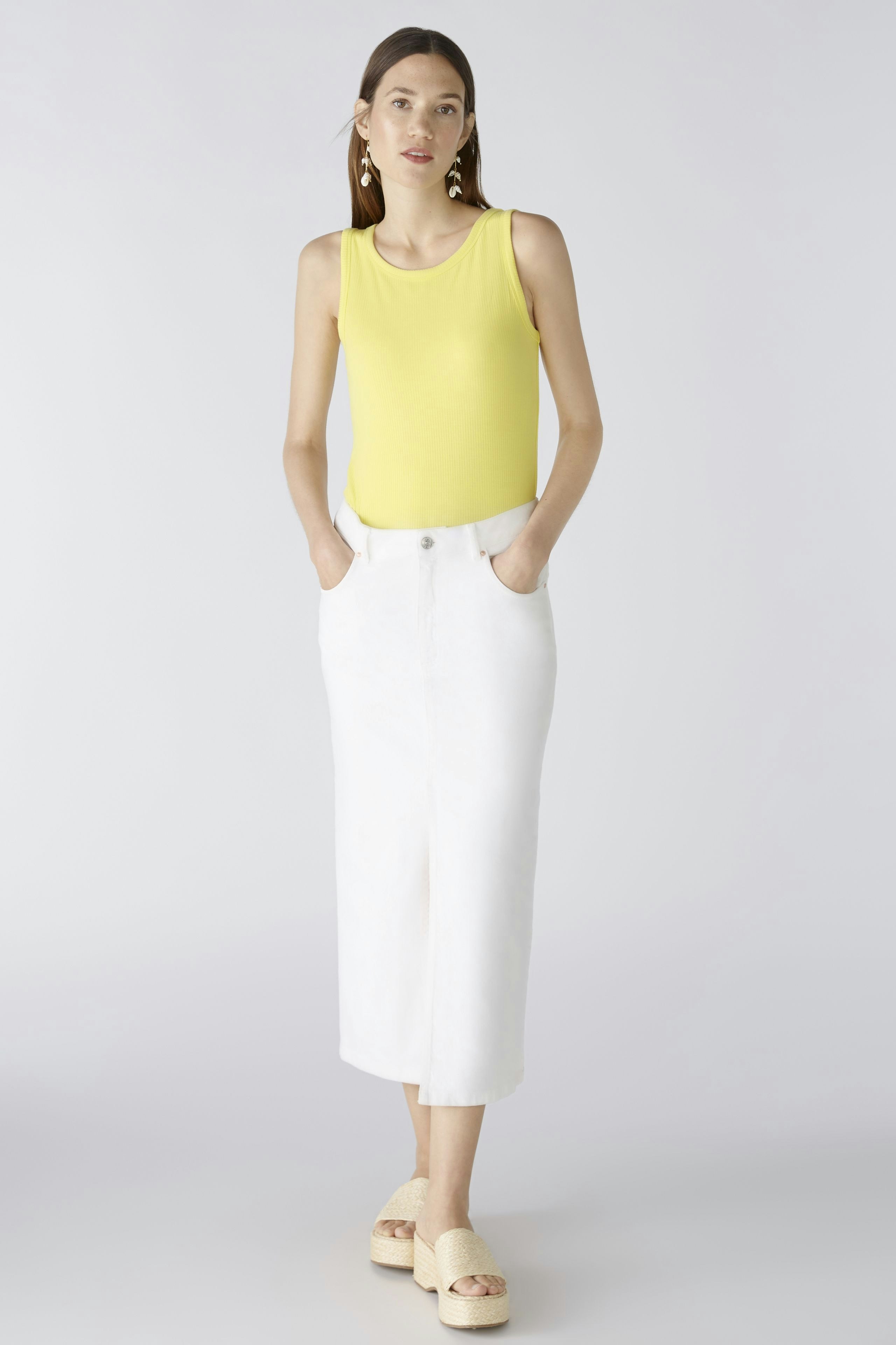Bild 5 von Denim skirt the maxi - optic white in optic white | Oui