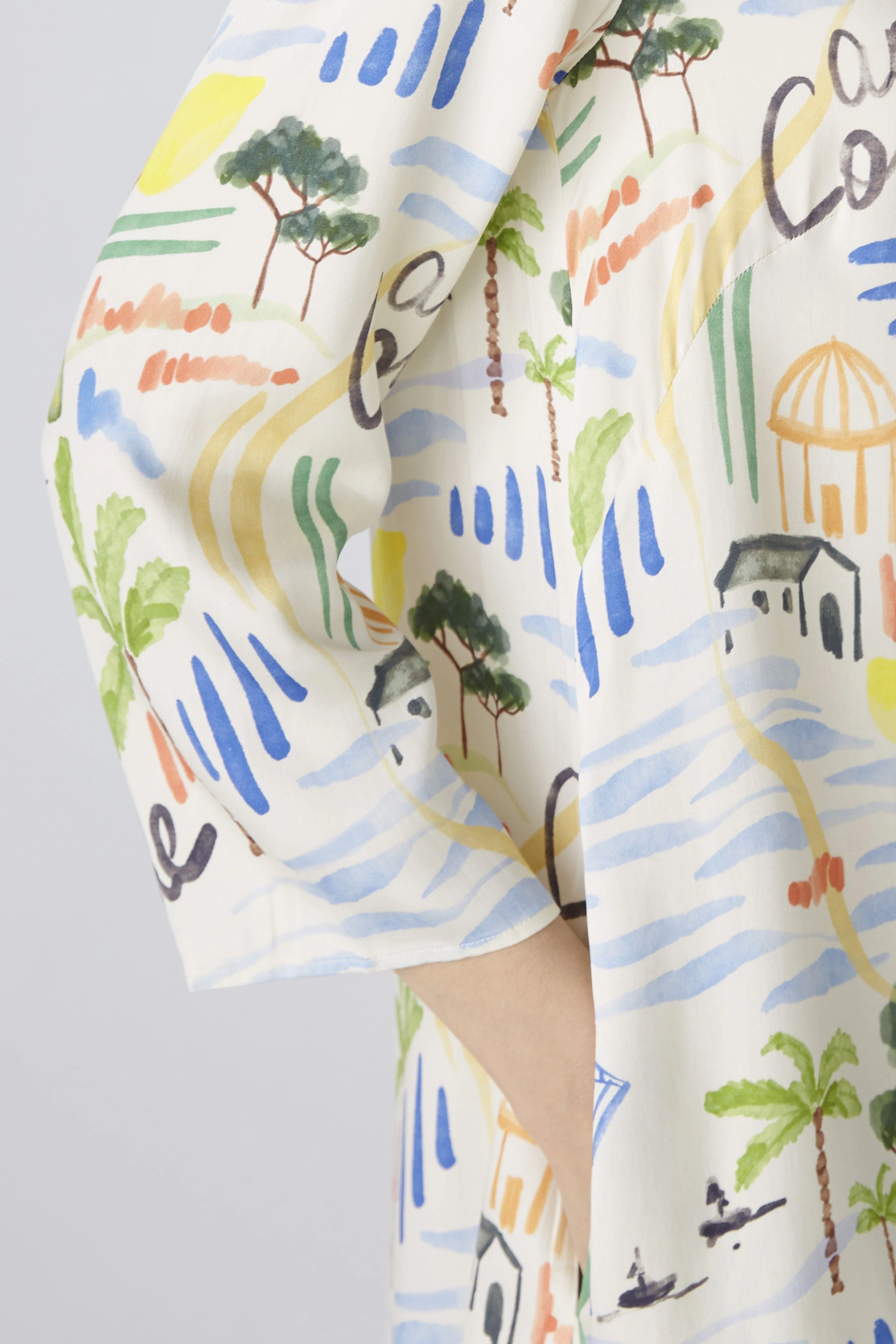 Image 5 of Dress - white blue in white blue | Oui