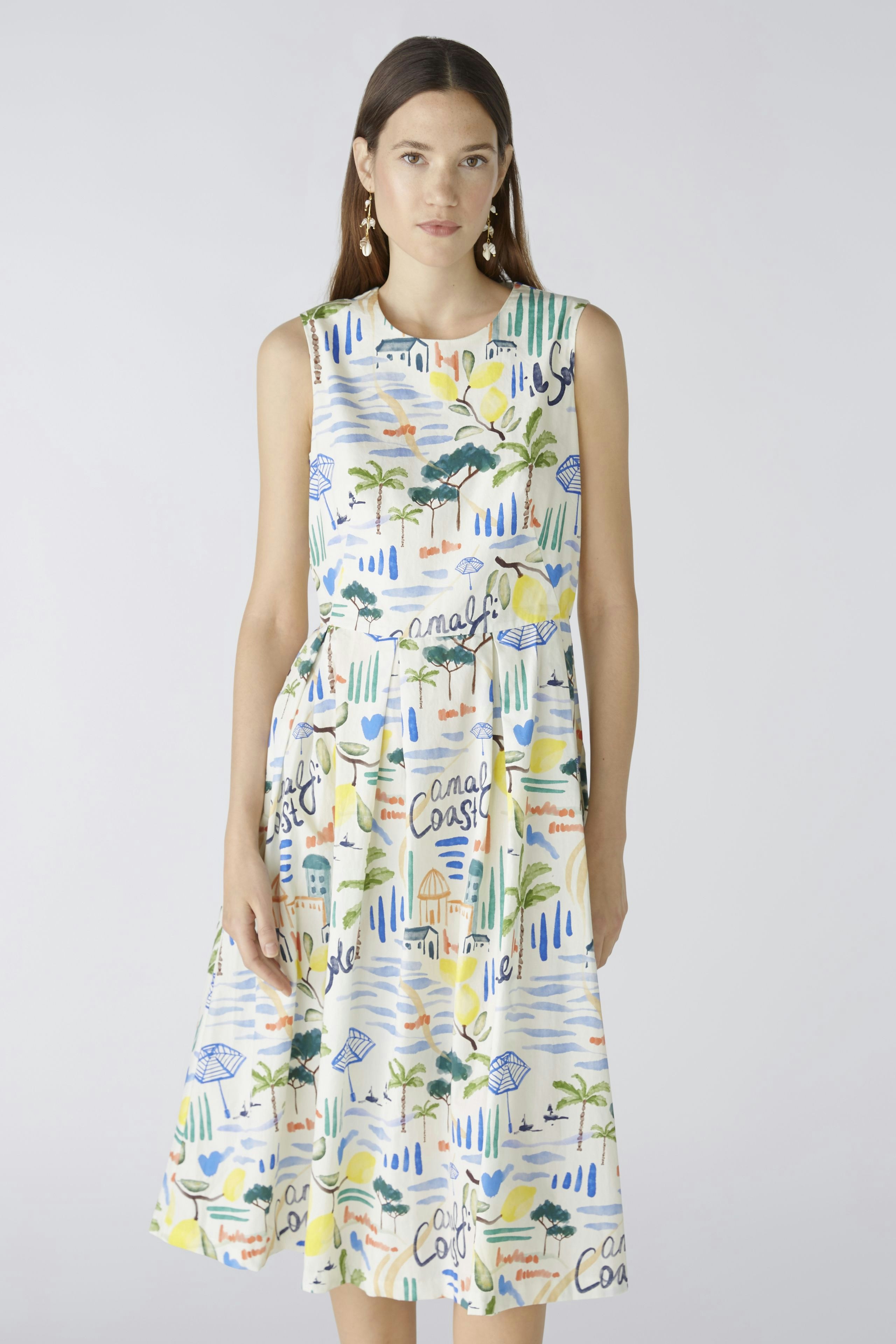 Bild 2 von Midi dress - white blue in white blue | Oui