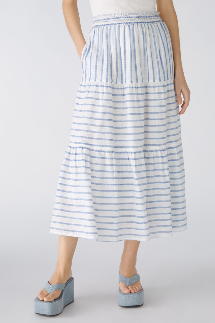 Bild 2 von Maxi skirt - white blue in white blue | Oui