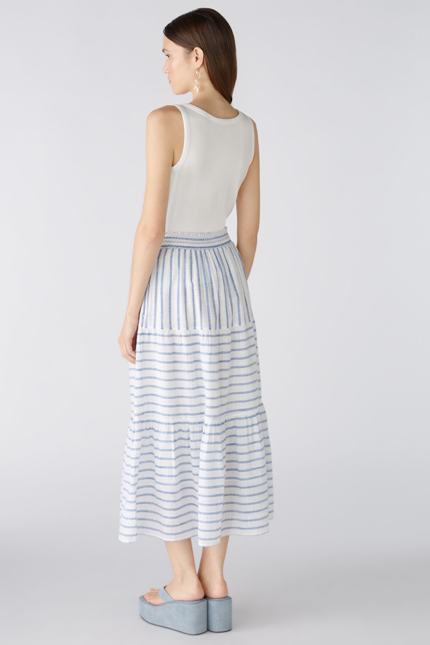 Bild 3 von Maxi skirt - white blue in white blue | Oui