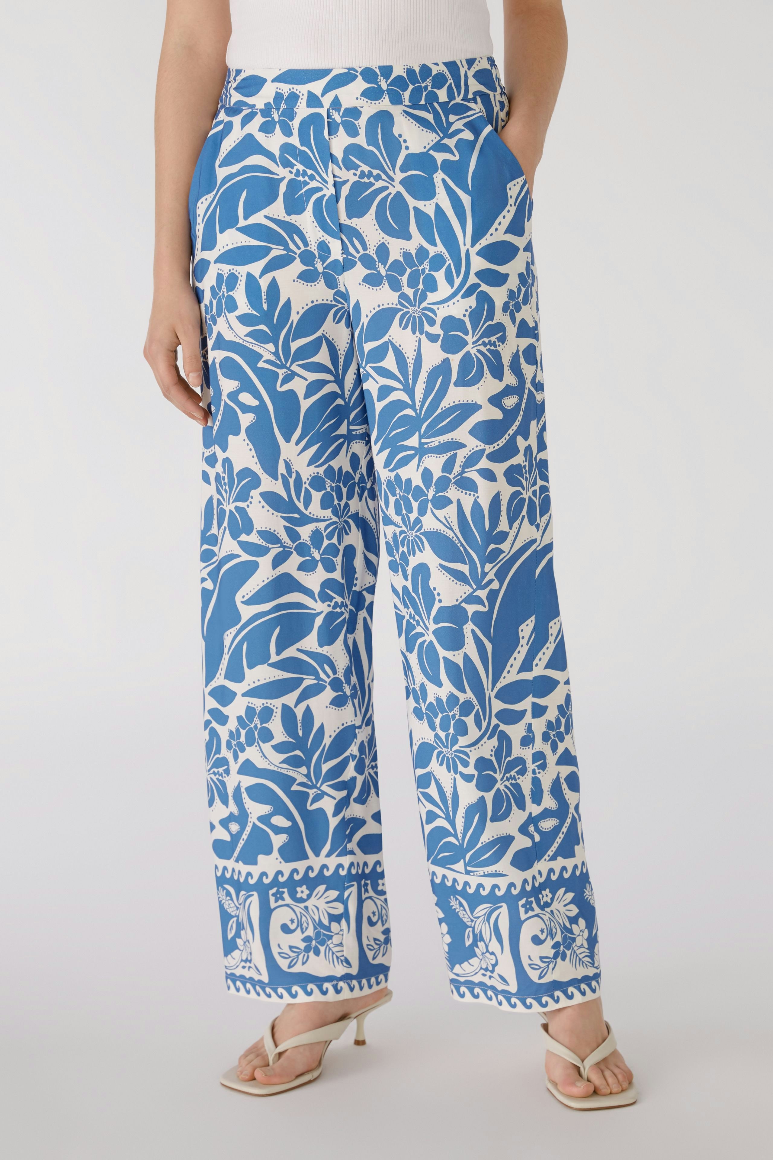 Bild 2 von Trousers - blue white in blue white | Oui