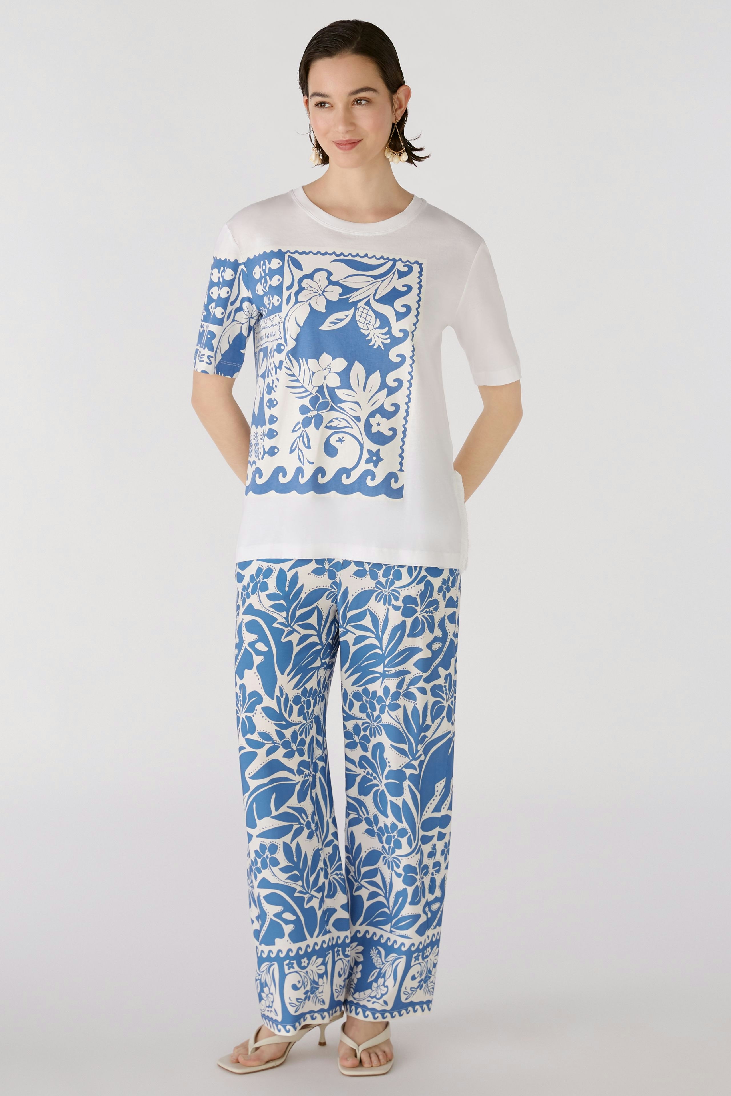 Bild 1 von Trousers - blue white in blue white | Oui