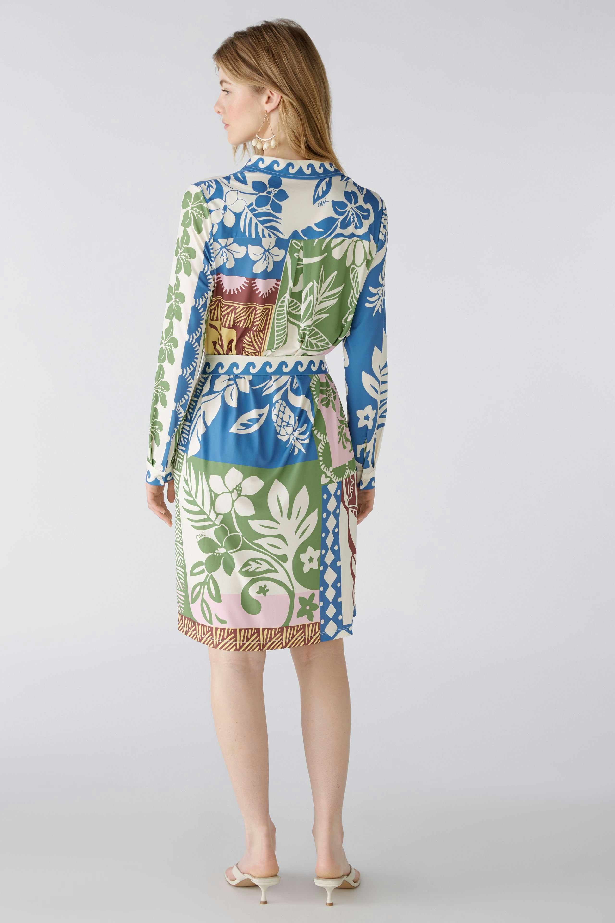 Bild 3 von Shirt blouse dress - blue green in blue green | Oui