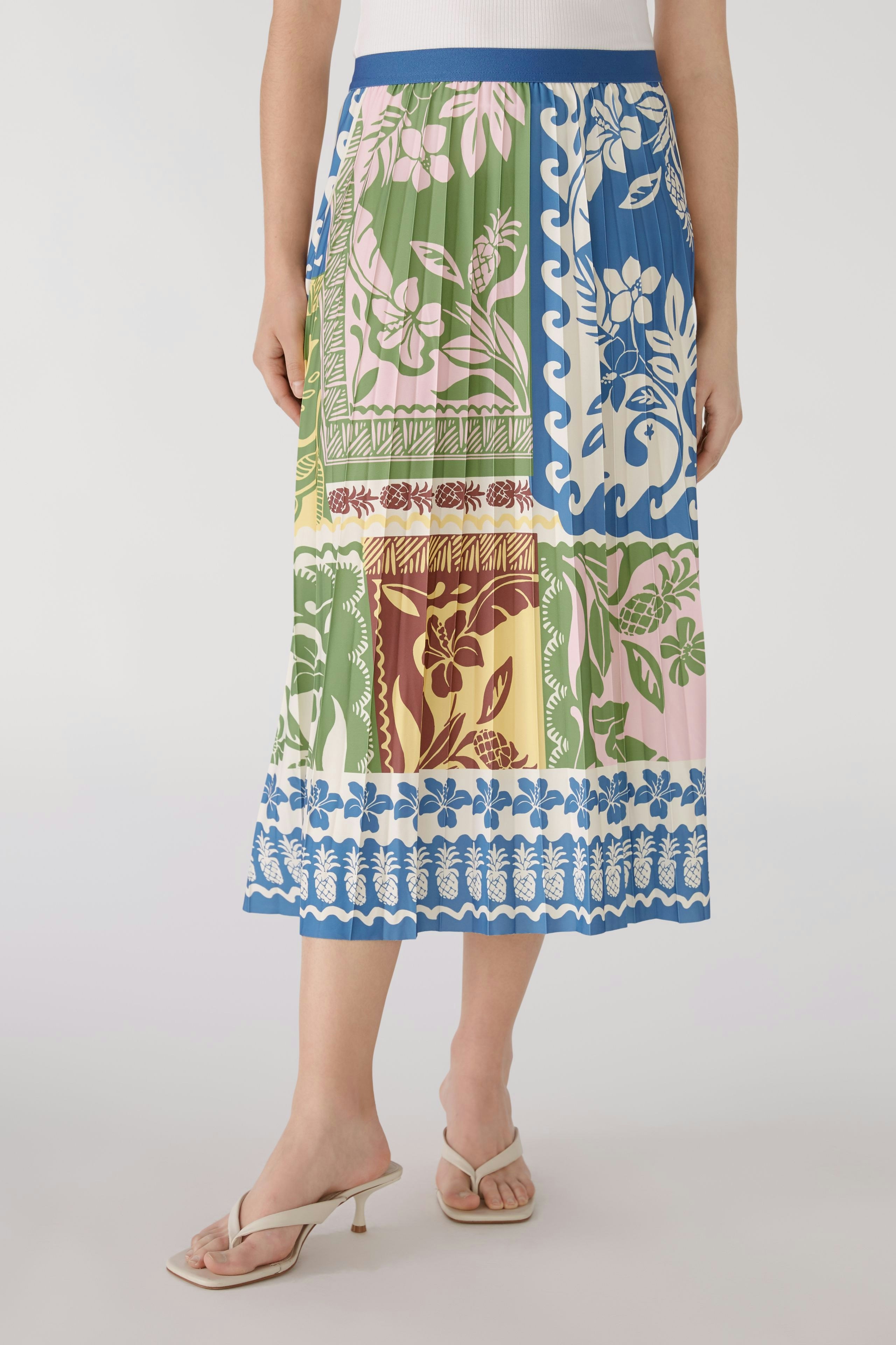 Bild 2 von Midi skirt - blue green in blue green | Oui