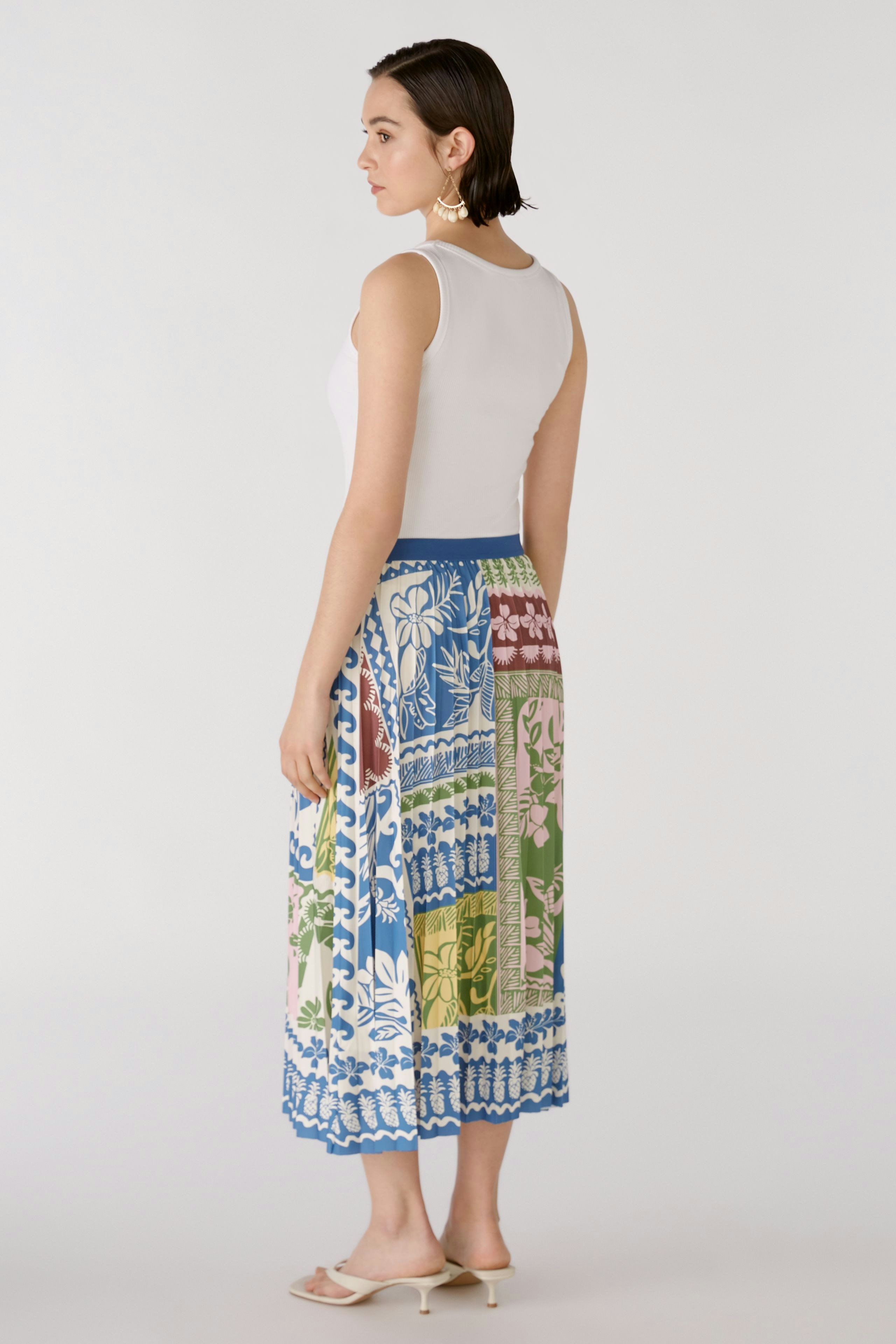 Bild 3 von Midi skirt - blue green in blue green | Oui