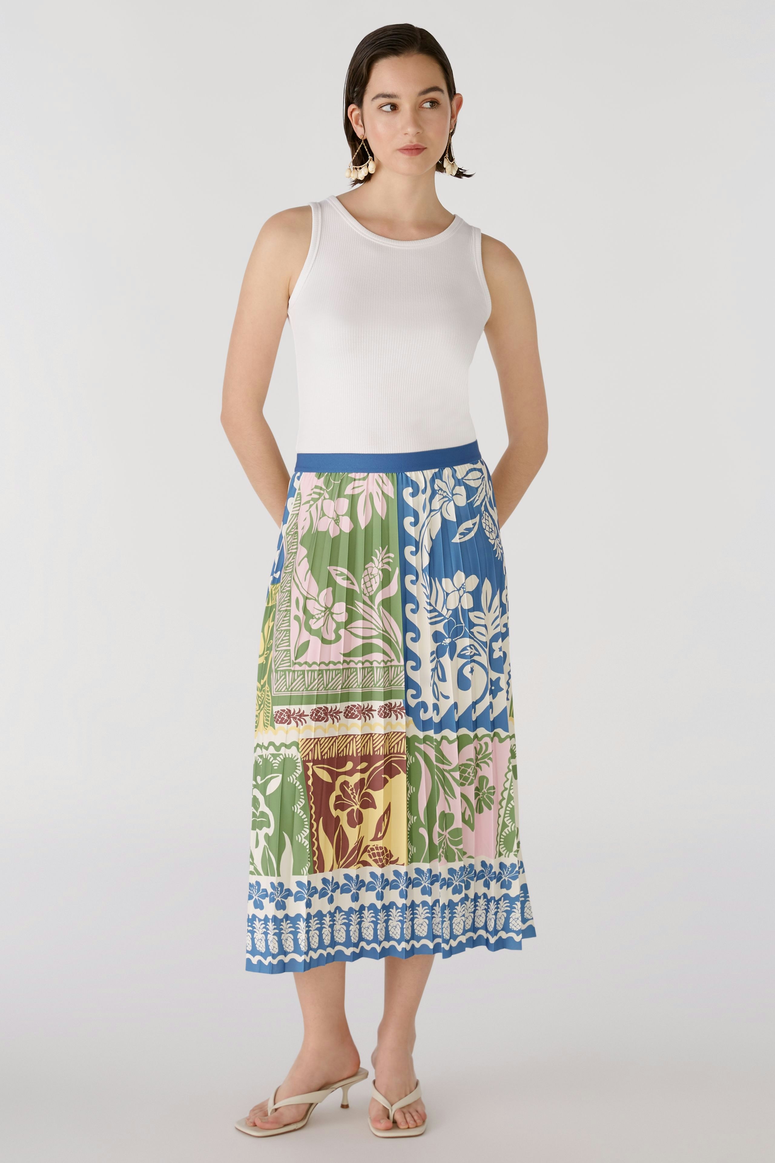 Bild 5 von Midi skirt - blue green in blue green | Oui