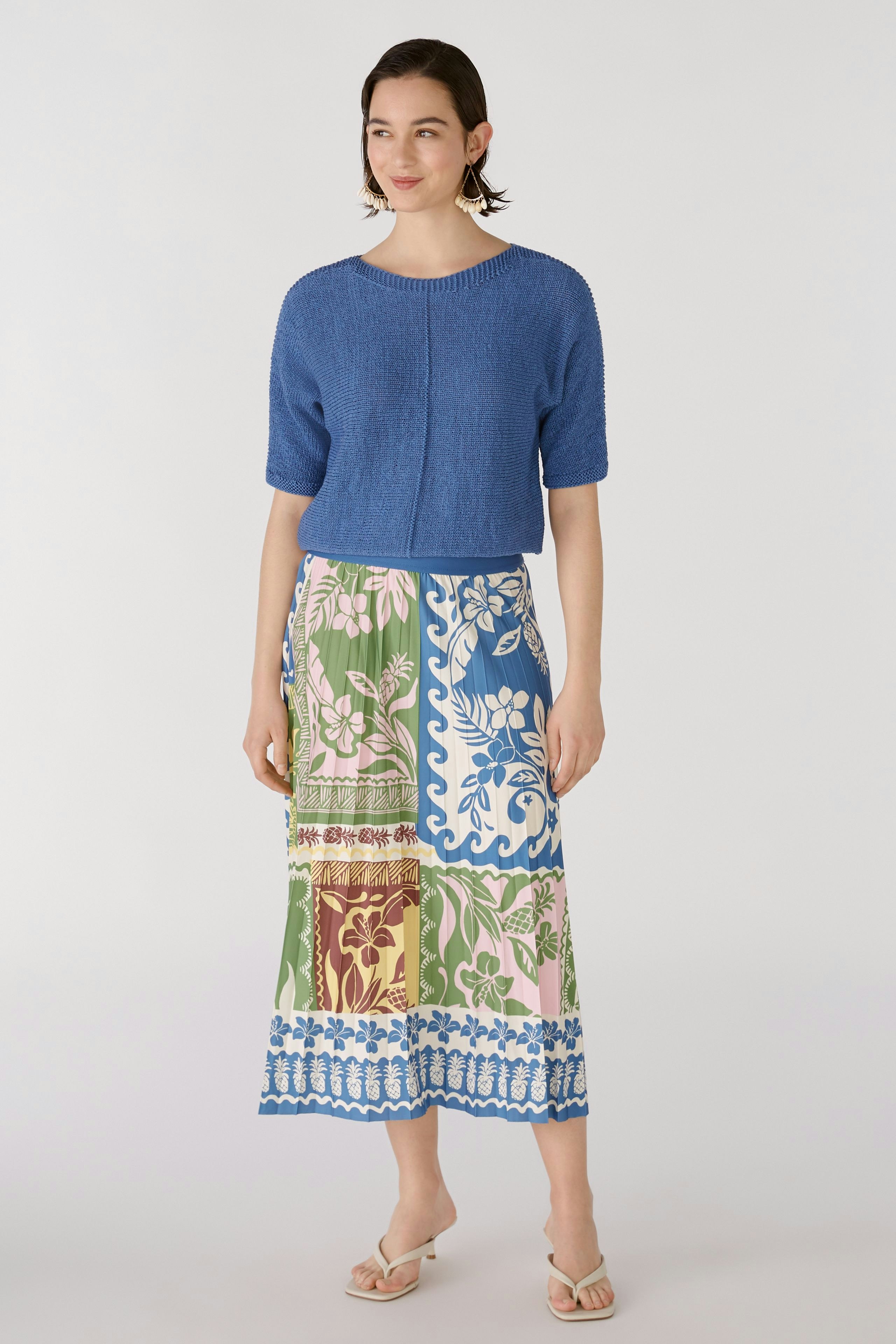 Bild 1 von Midi skirt - blue green in blue green | Oui