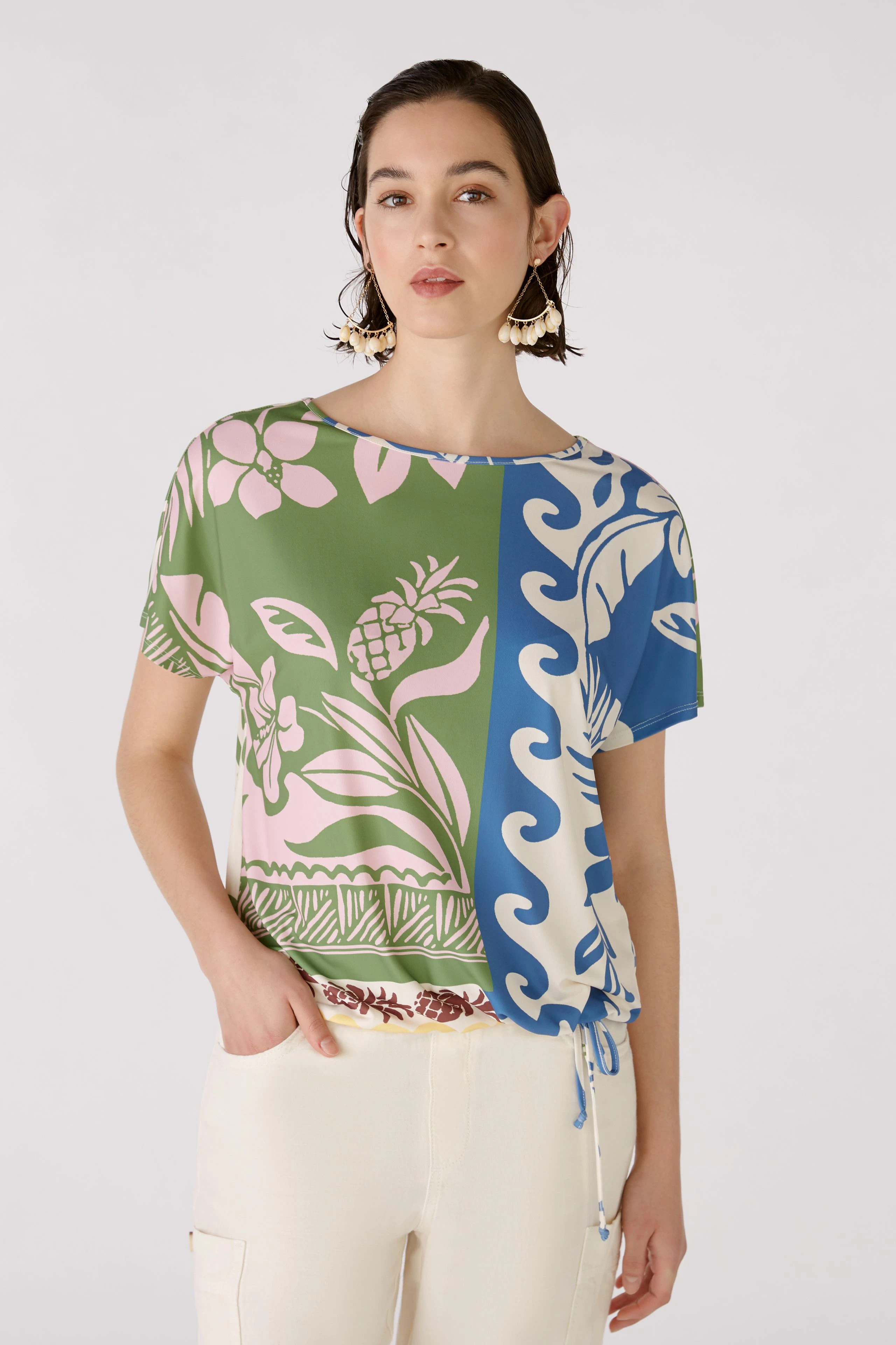 Image 2 of Blouse - blue green in blue green | Oui