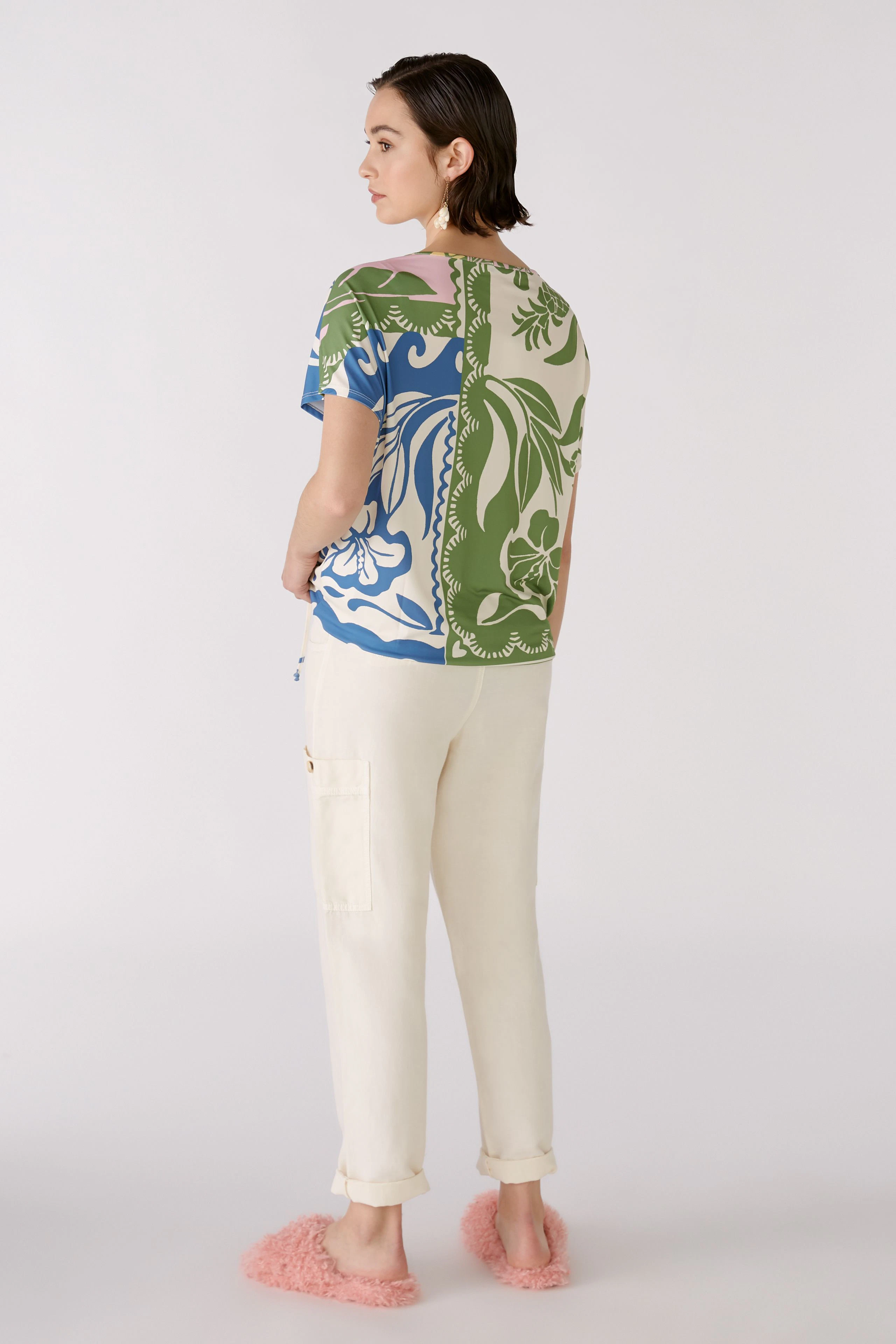 Image 3 of Blouse - blue green in blue green | Oui