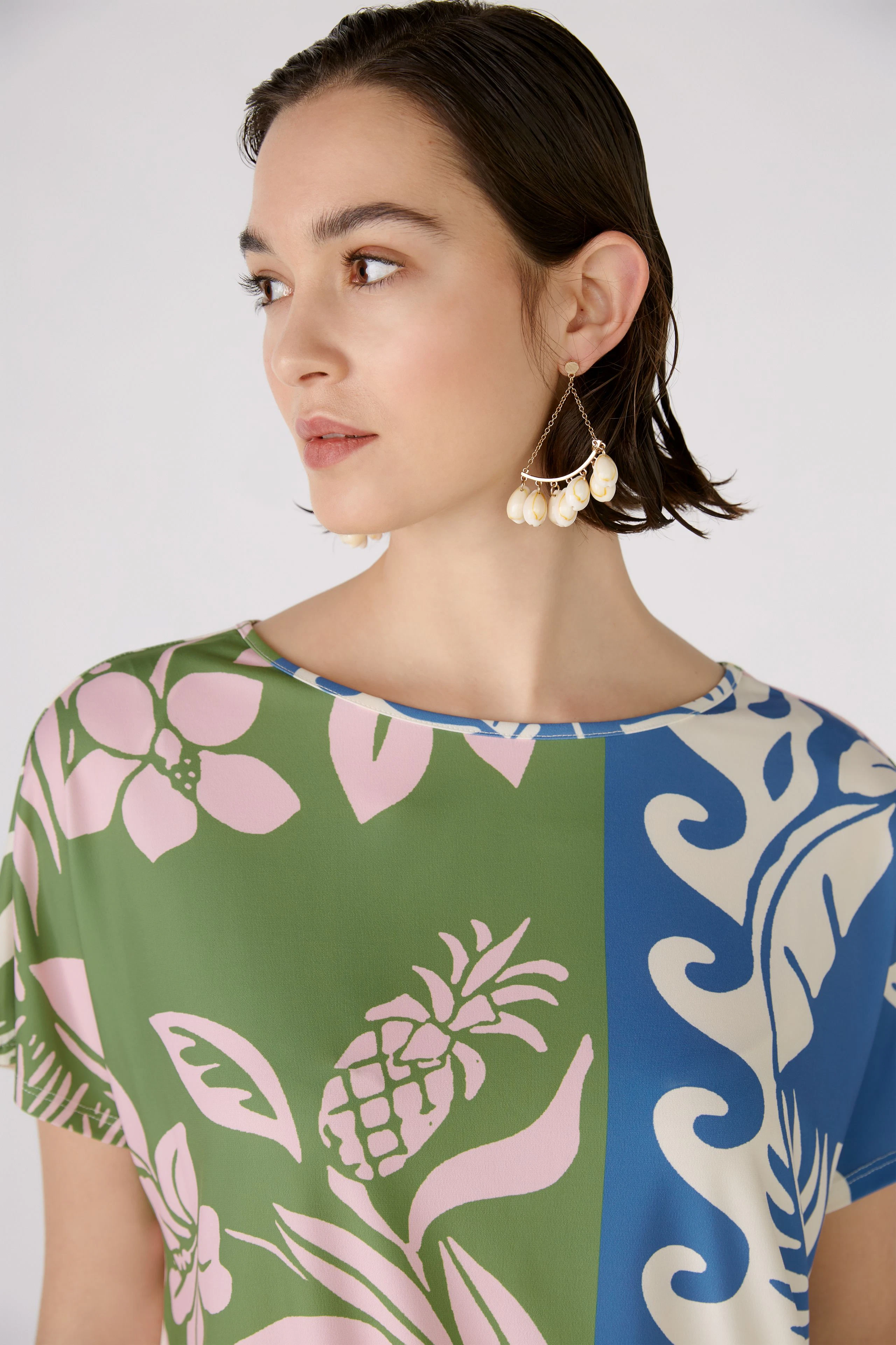 Image 4 of Blouse - blue green in blue green | Oui