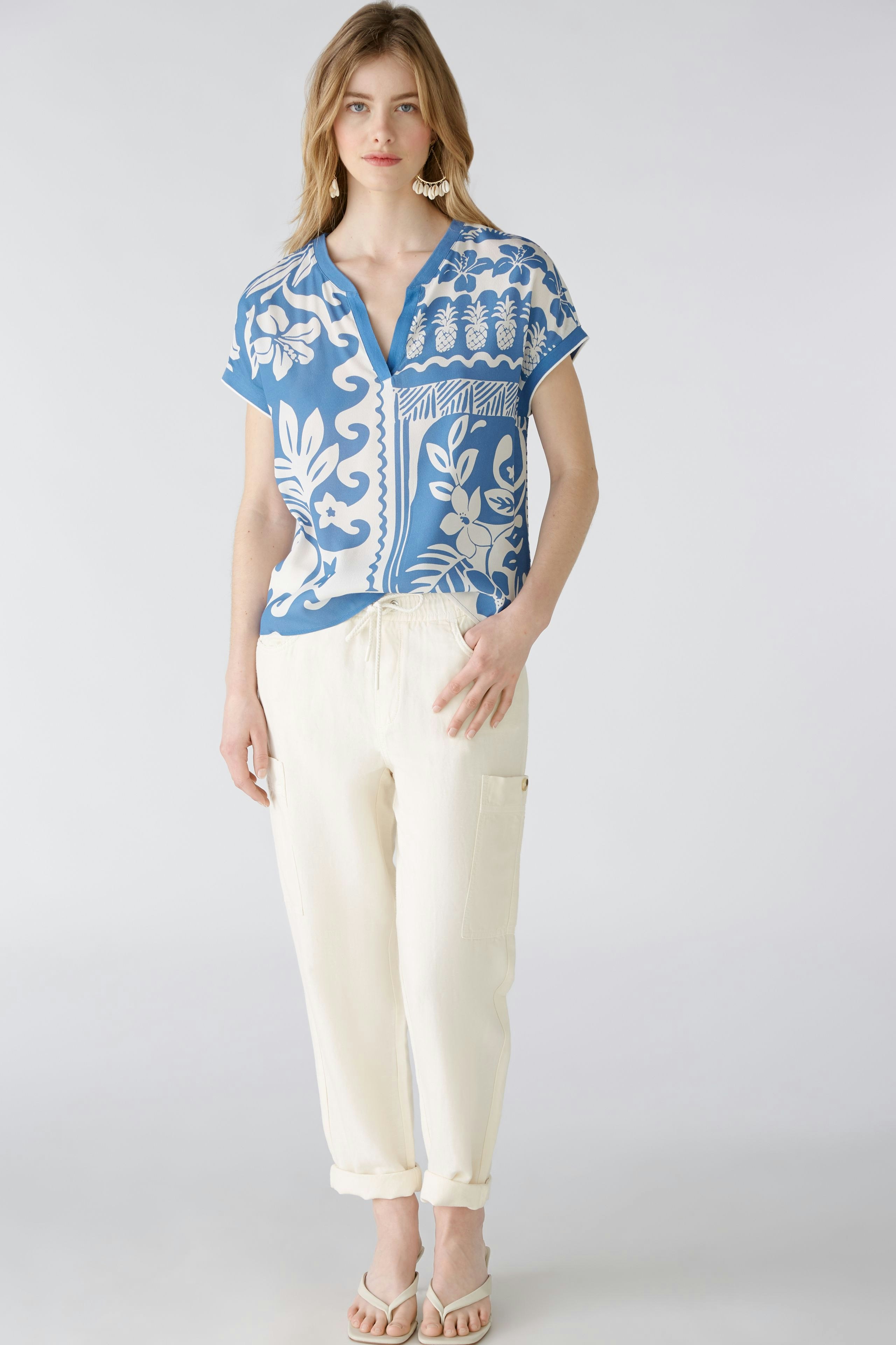 Bild 2 von Blusenshirt - white blue in white blue | Oui