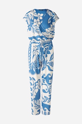 Jumpsuit - blue white