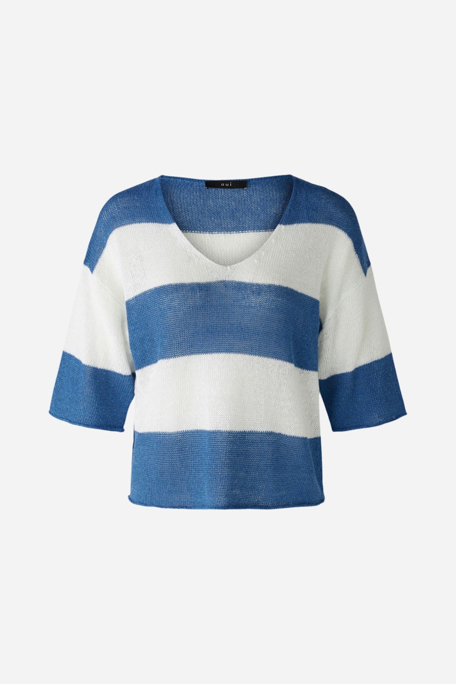 Pullover - blue white