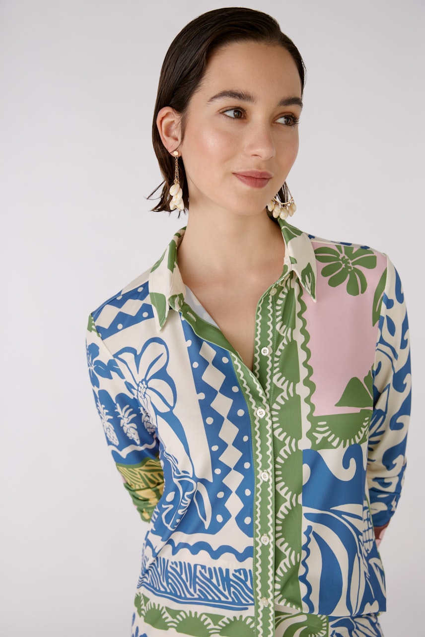 Bild 5 von Shirt blouse - blue green in blue green | Oui