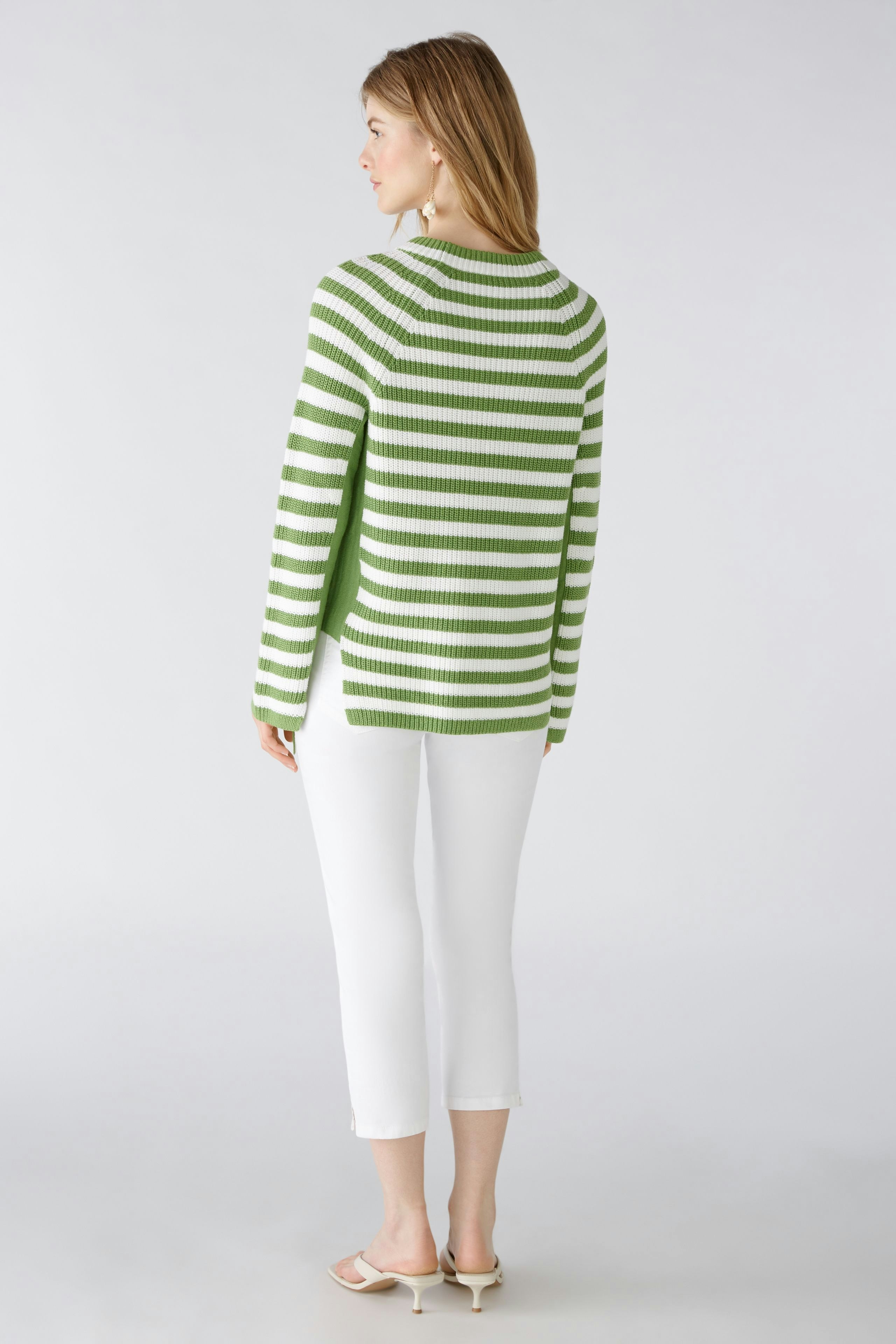 Bild 3 von RUBI  pullover - green white in green white | Oui