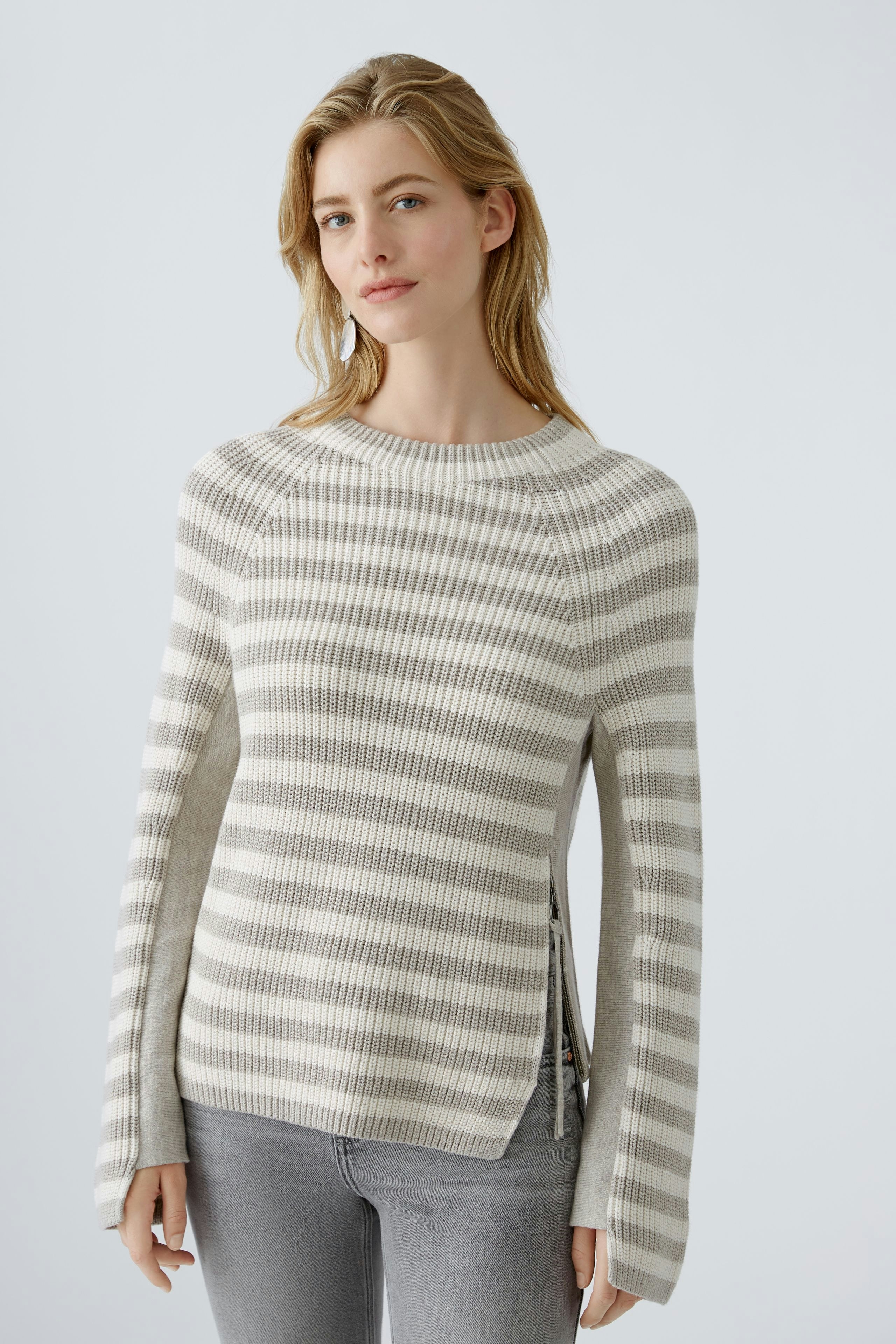 Bild 3 von RUBI  pullover - light brown white in light brown white | Oui