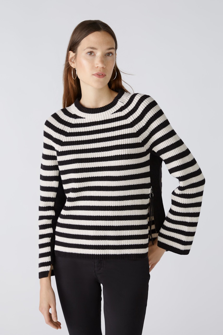 Bild 3 von RUBI  Pullover - black offwhite in black offwhite | Oui