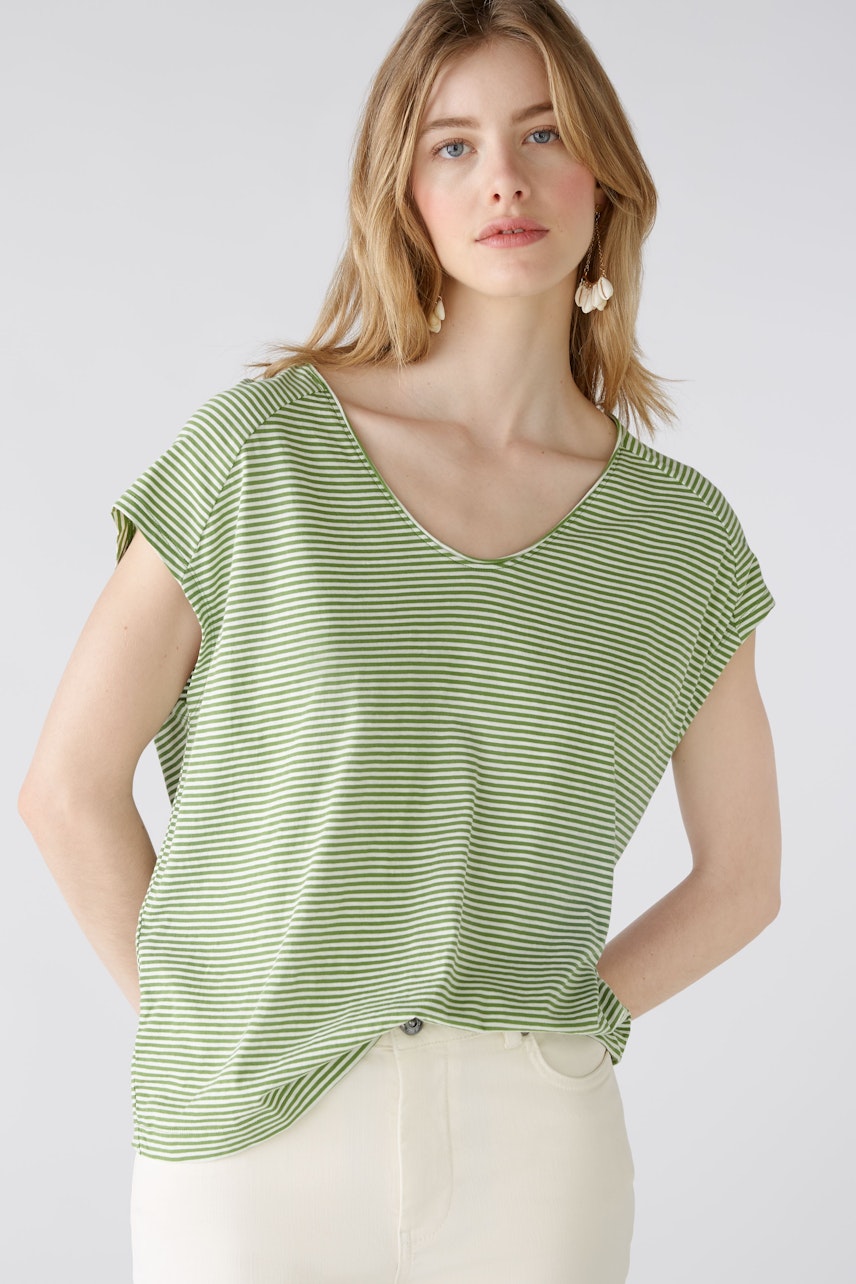 Bild 5 von T-shirt - green white in green white | Oui