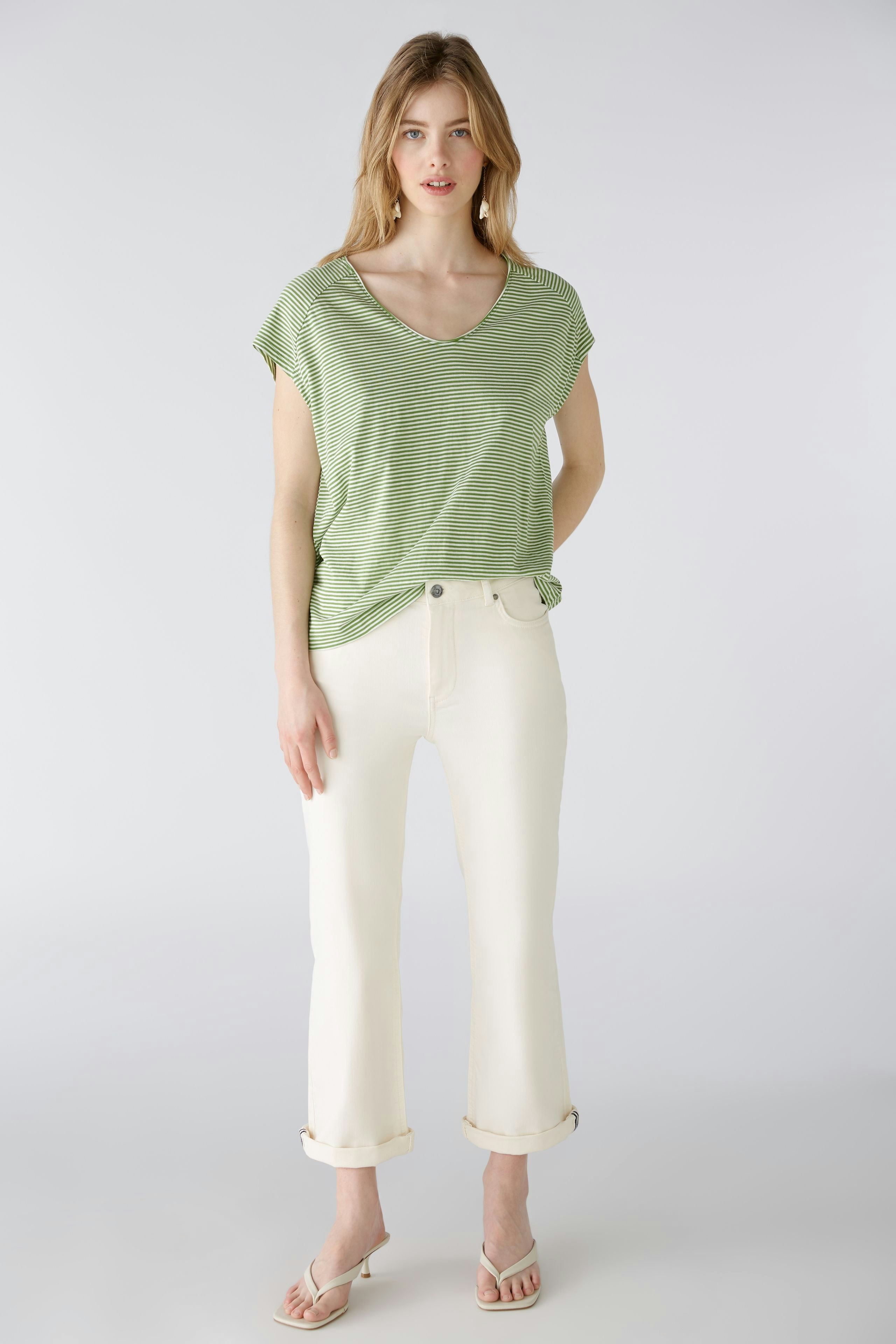 Bild 1 von T-Shirt - green white in green white | Oui