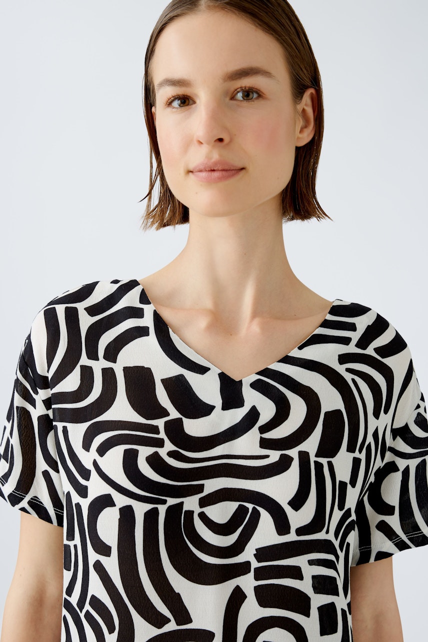 Bild 4 von Blouse shirt - white black in white black | Oui