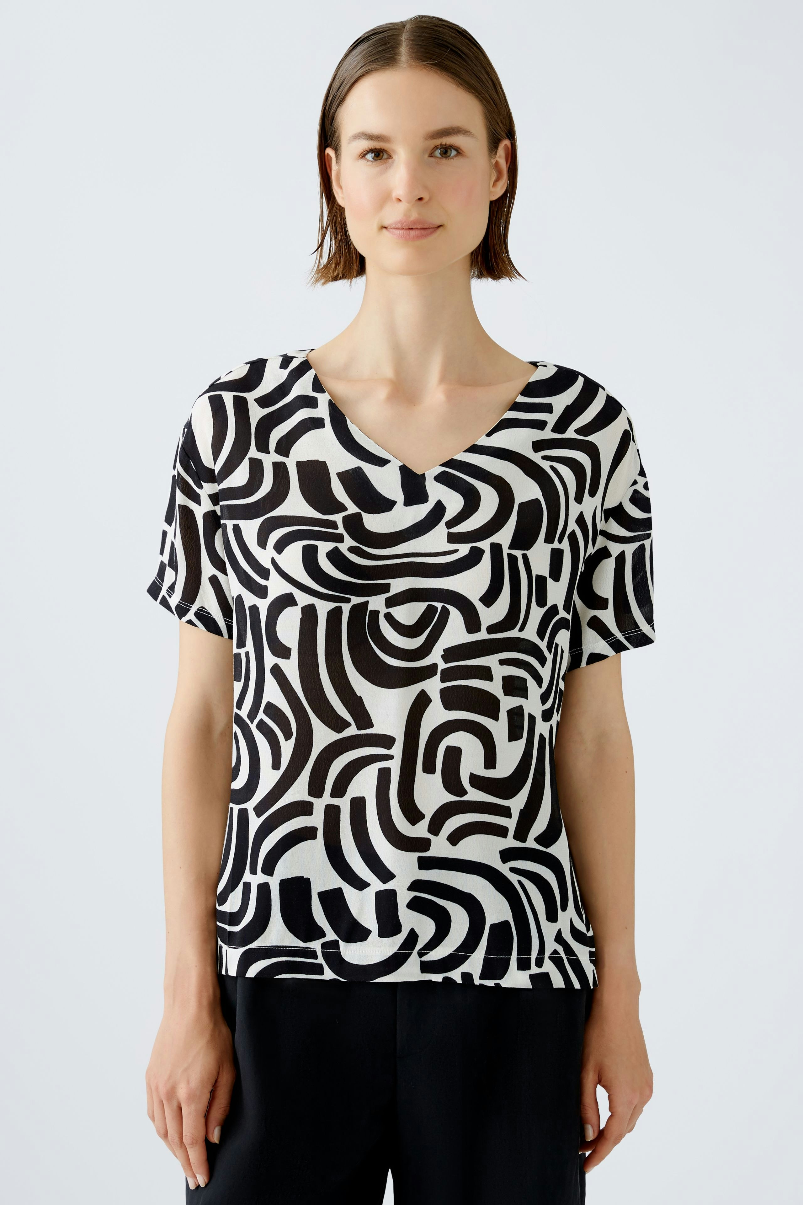 Bild 1 von Blouse shirt - white black in white black | Oui