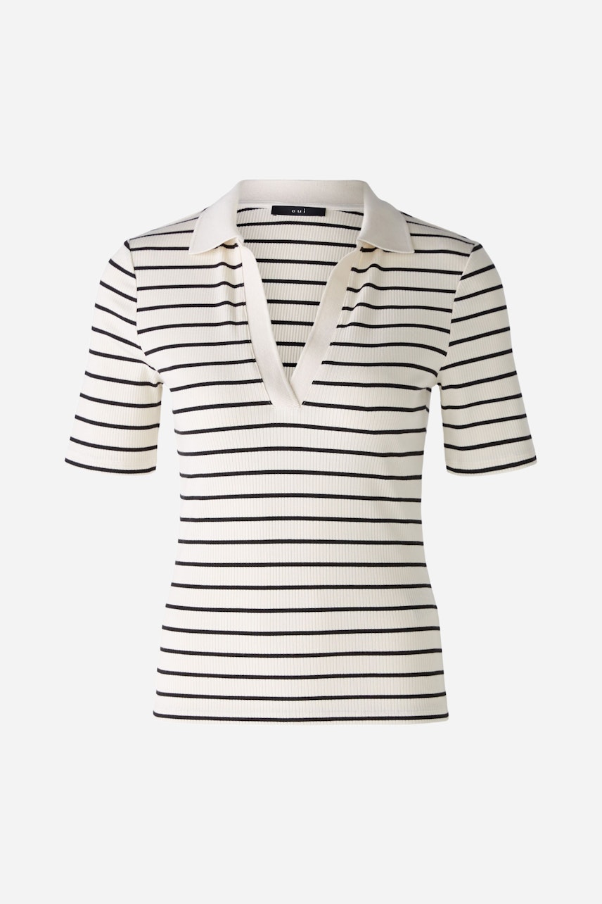 Bild 6 von Poloshirt - offwhite black in offwhite black | Oui