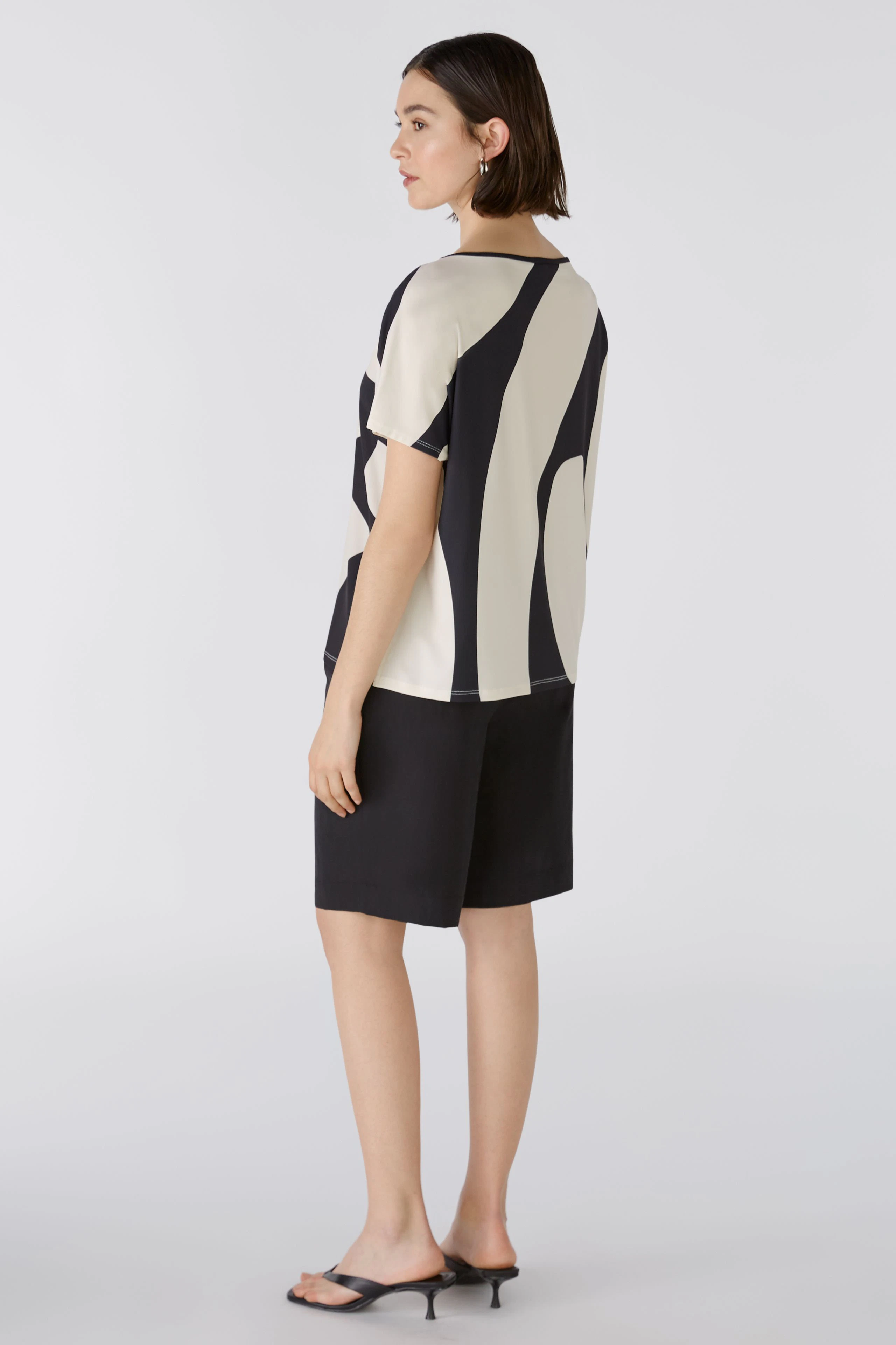 Image 3 of Blouse - black offwhite in black offwhite | Oui