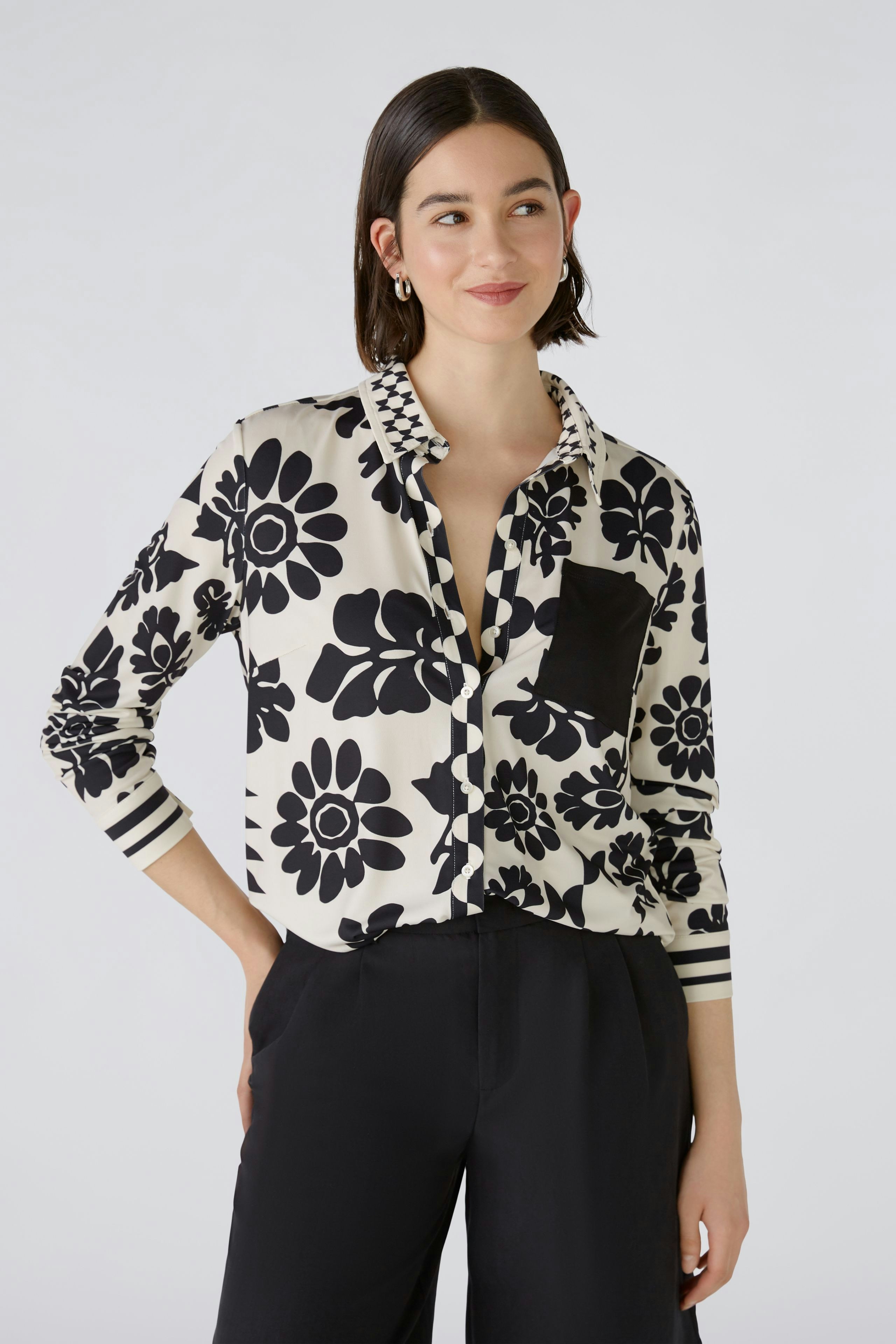 Bild 2 von Shirt blouse - offwhite black in offwhite black | Oui