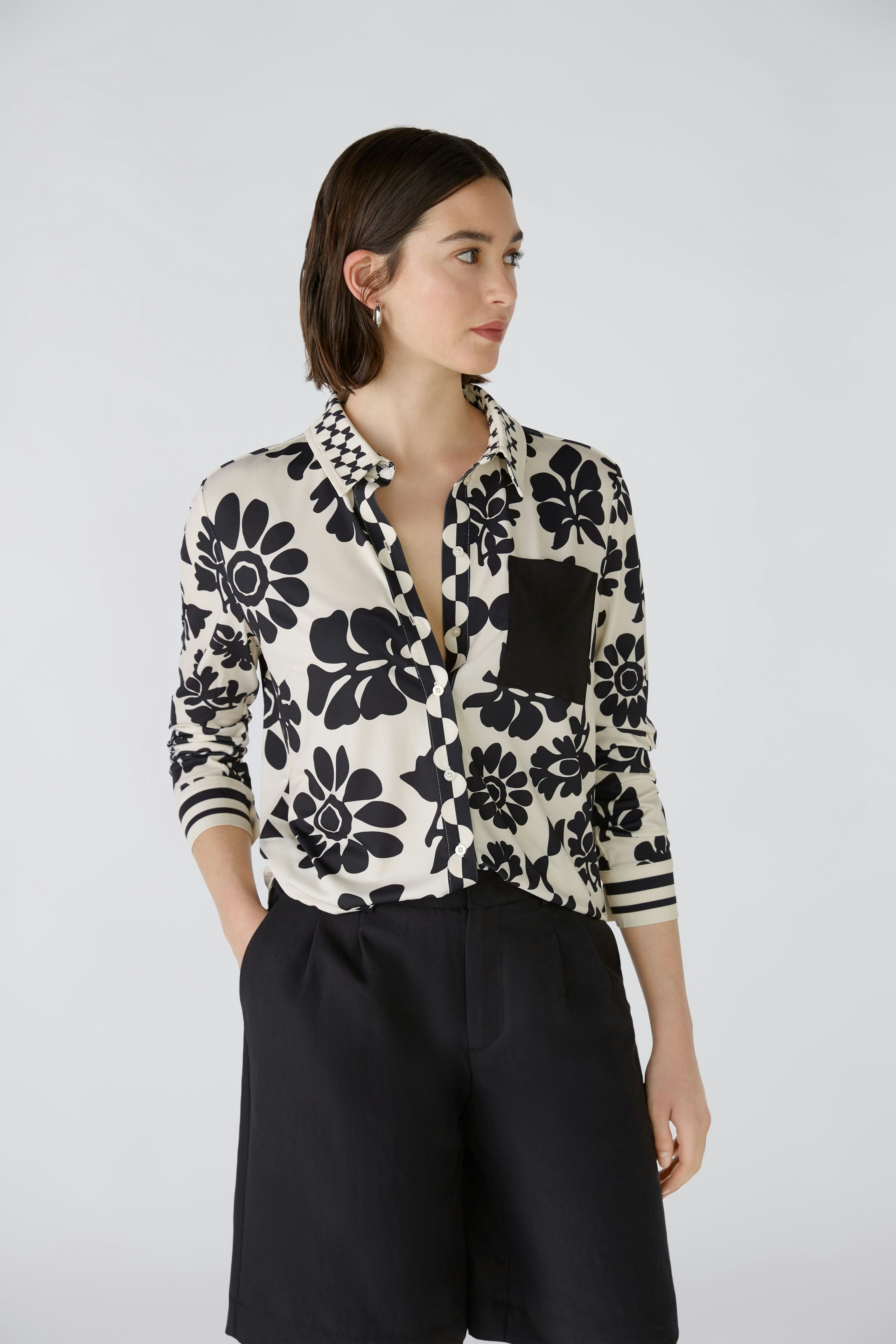 Bild 5 von Shirt blouse - offwhite black in offwhite black | Oui