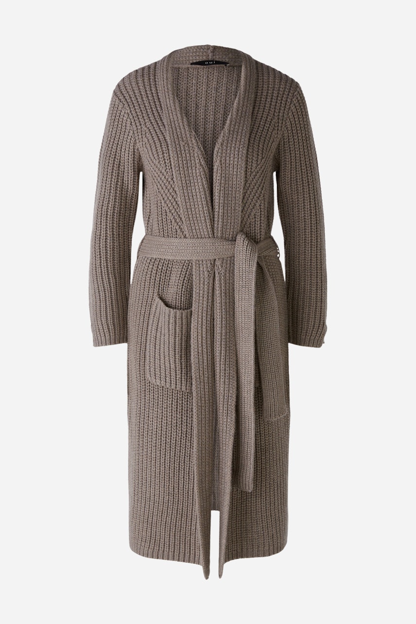 Bild 7 von Knitted coat - smoky taupe in smoky taupe | Oui