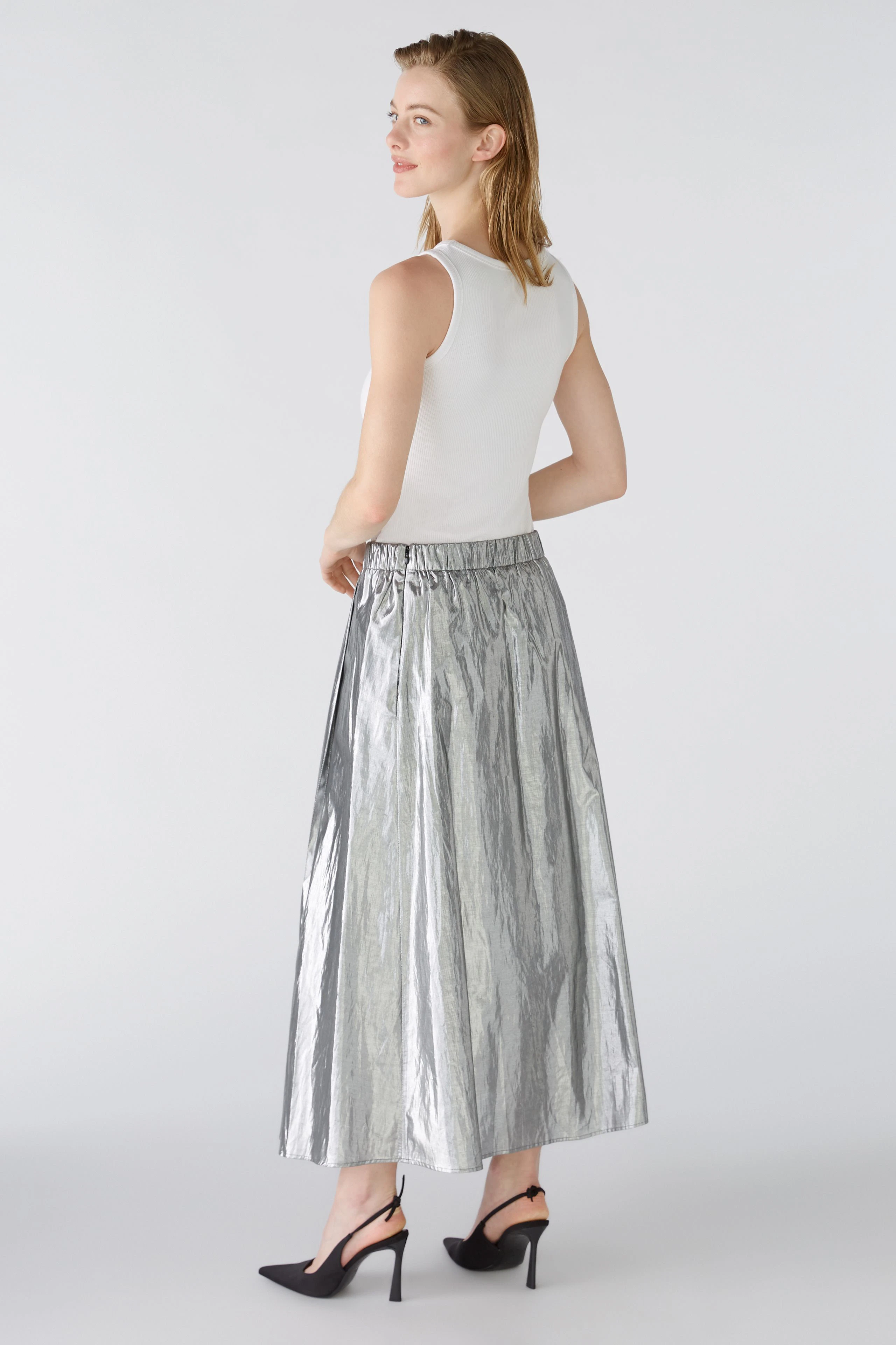 Bild 3 von Faltenrock - silver gunmetal in silver gunmetal | Oui